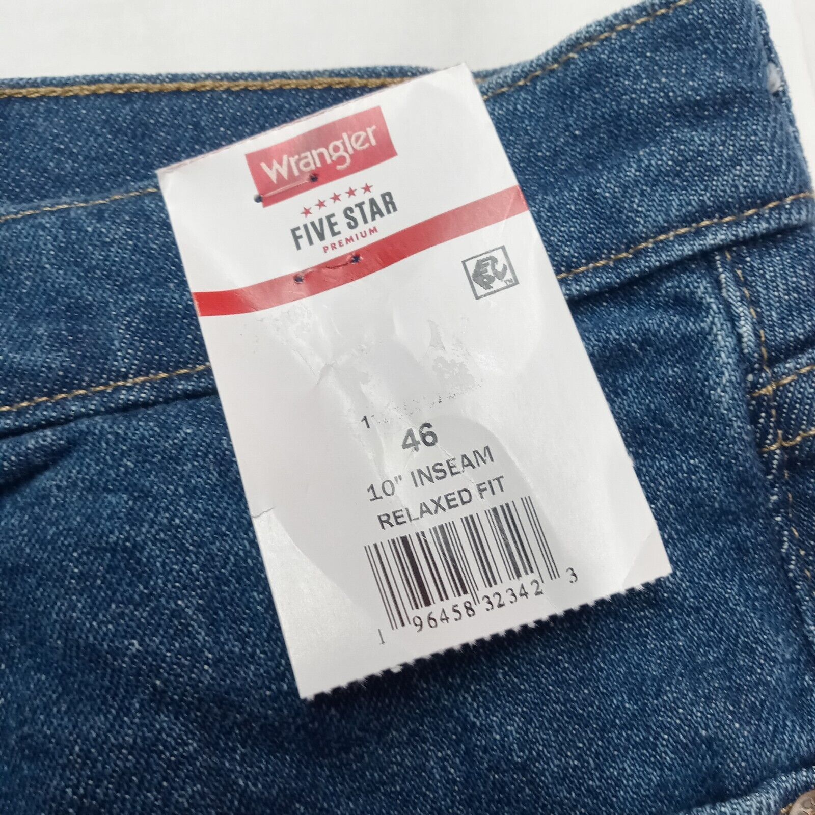 Wrangler Wrangler Five Star Carpenter Flex Denim Shorts Men's 46 Blue Size US 44 / EU 60 - 2 Thumbnail