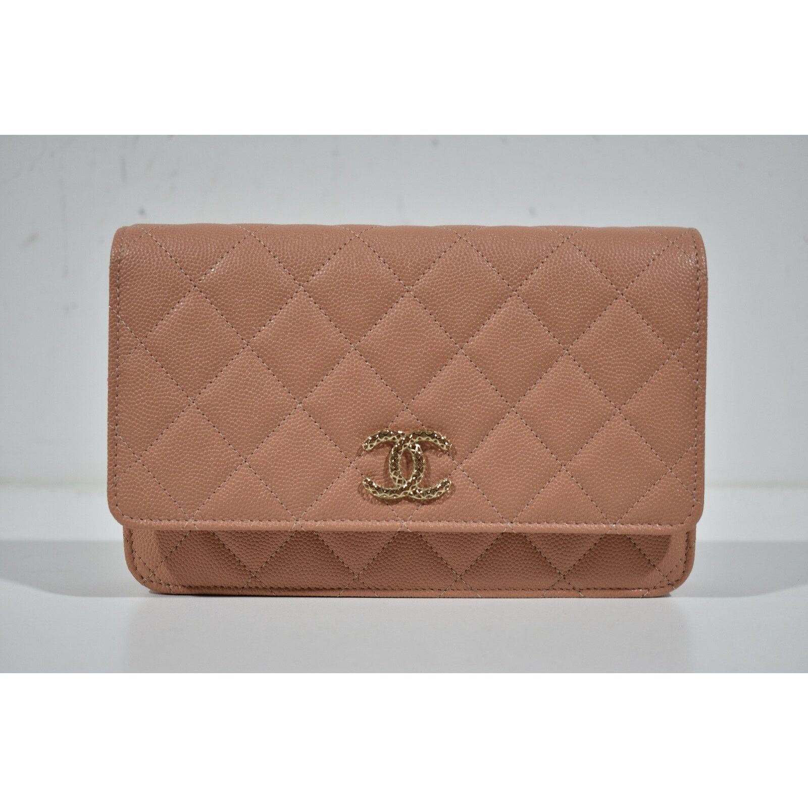 Chanel Chanel Wallet Chain WOC Gold CC Logo Shoulder Crossbody Bag Size ONE SIZE - 7 Thumbnail