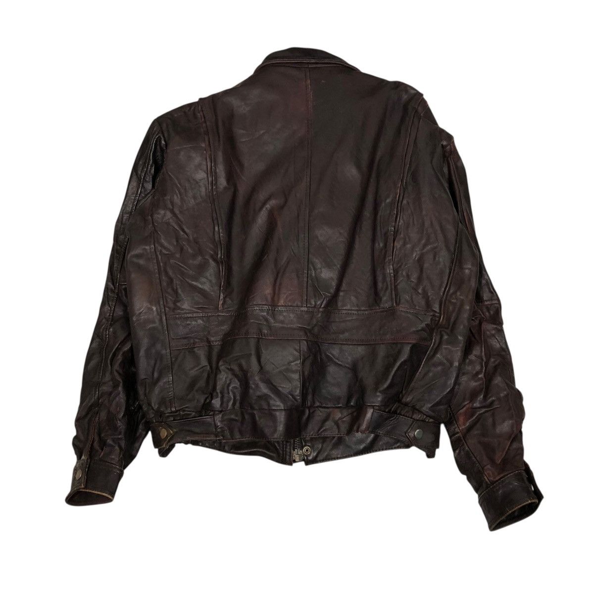 Vintage 🔥VINTAGE BIKER LEATHER JACKET CAMPRI BLANKET ISSEY MIYAKE Size US M / EU 48-50 / 2 - 2 Thumbnail