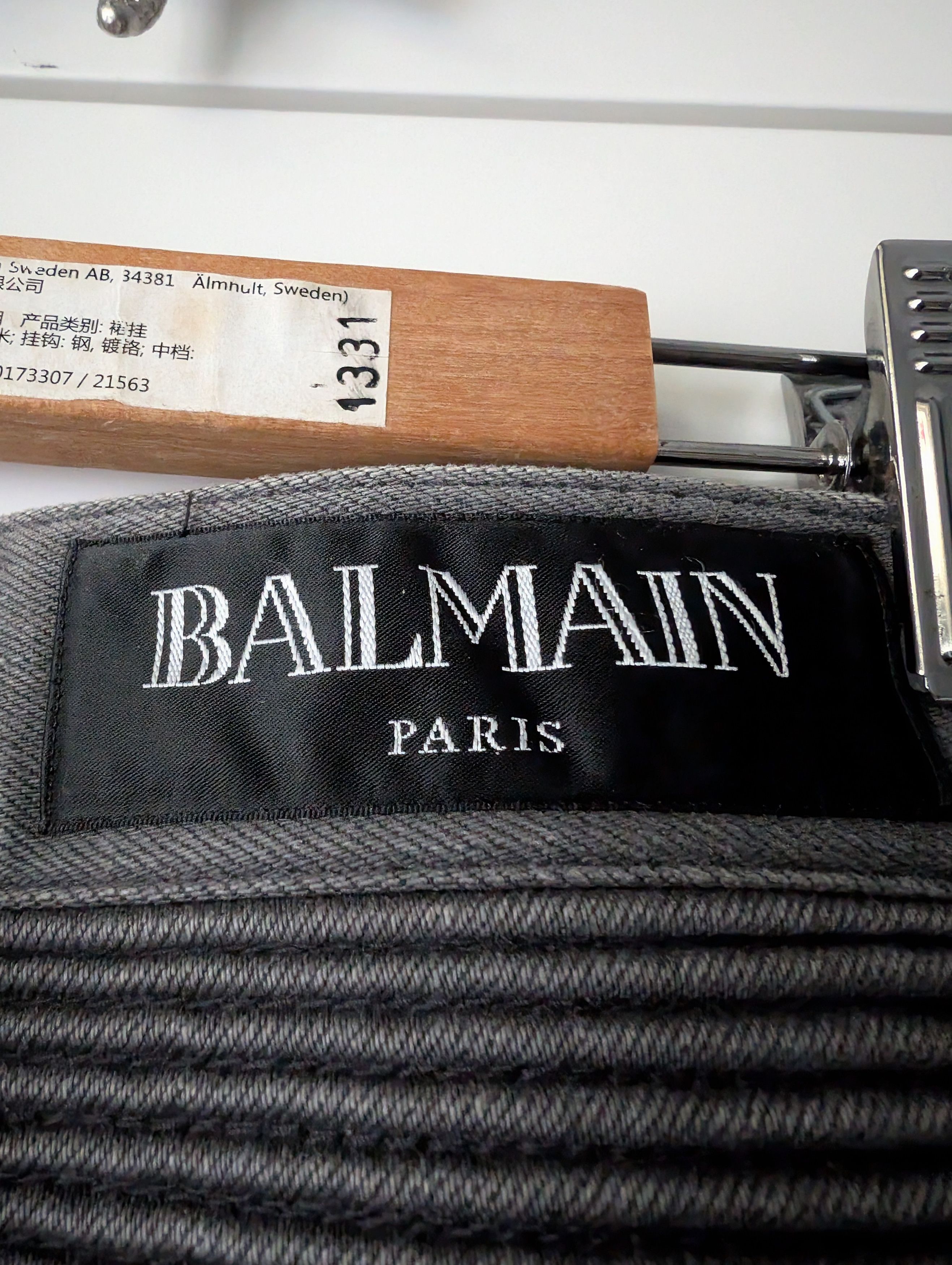 Balmain FW11 Made In Japan Balmain Moto Biker Denim Size US 30 / EU 46 - 3 Thumbnail