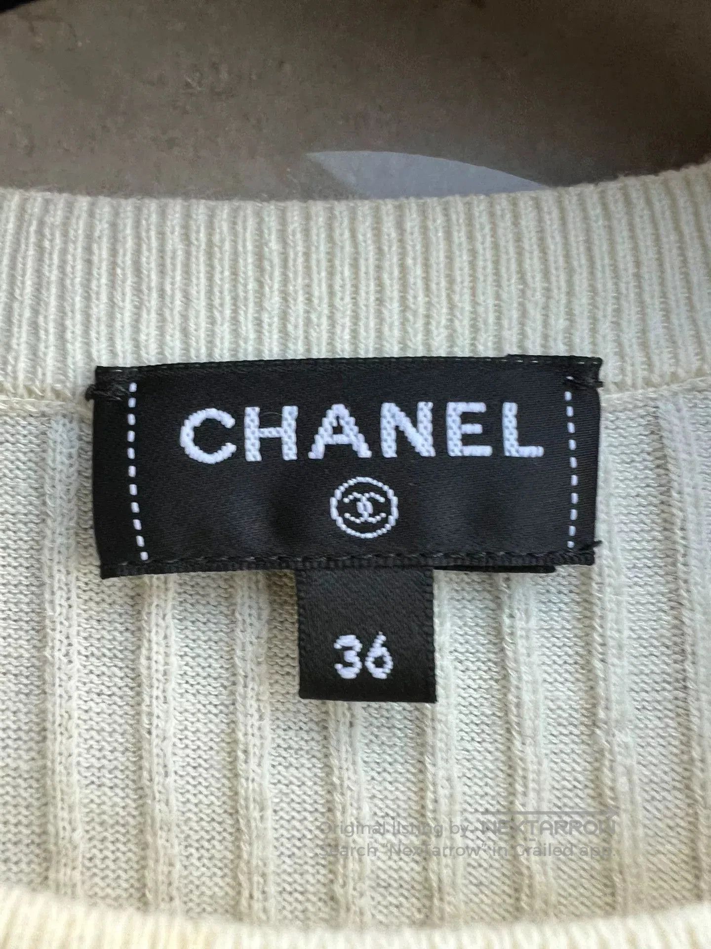 Chanel Chanel 25C Fish Print T-Shirt. Size US XS / EU 42 / 0 - 4 Thumbnail