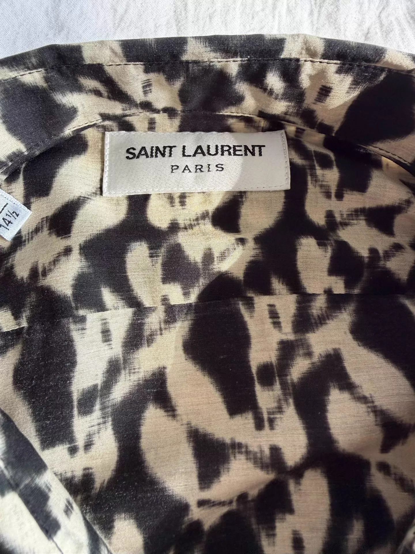 Saint Laurent Paris Saint Laurent Men's Floral Shirt Ｑ23 Size US S / EU 44-46 / 1 - 6 Thumbnail