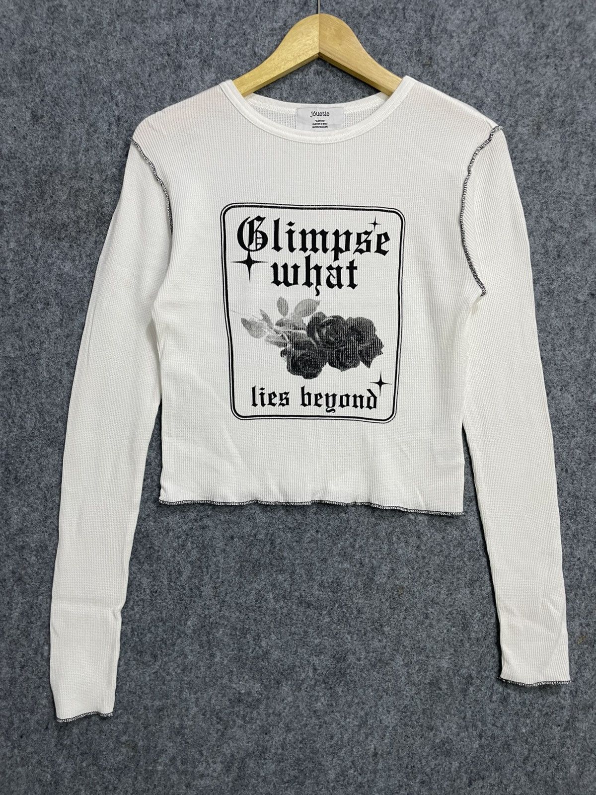Japanese Brand Jouetie Waffle Long Sleeve T-Shirt Size M / US 6-8 / IT 42-44 - 1 Thumbnail