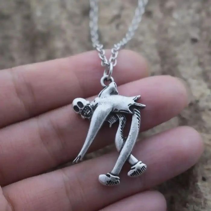 Handmade Ghostemane Ghost Chain Mercury Cartoon Clown Dance Necklace ...