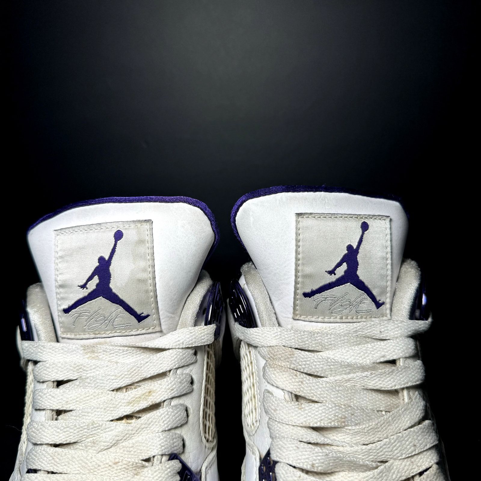 Jordan Brand × Nike Size 8 - Nike Air Jordan 4 Retro Purple Metallic Men's Shoes Size US 8 / EU 41 - 5 Thumbnail