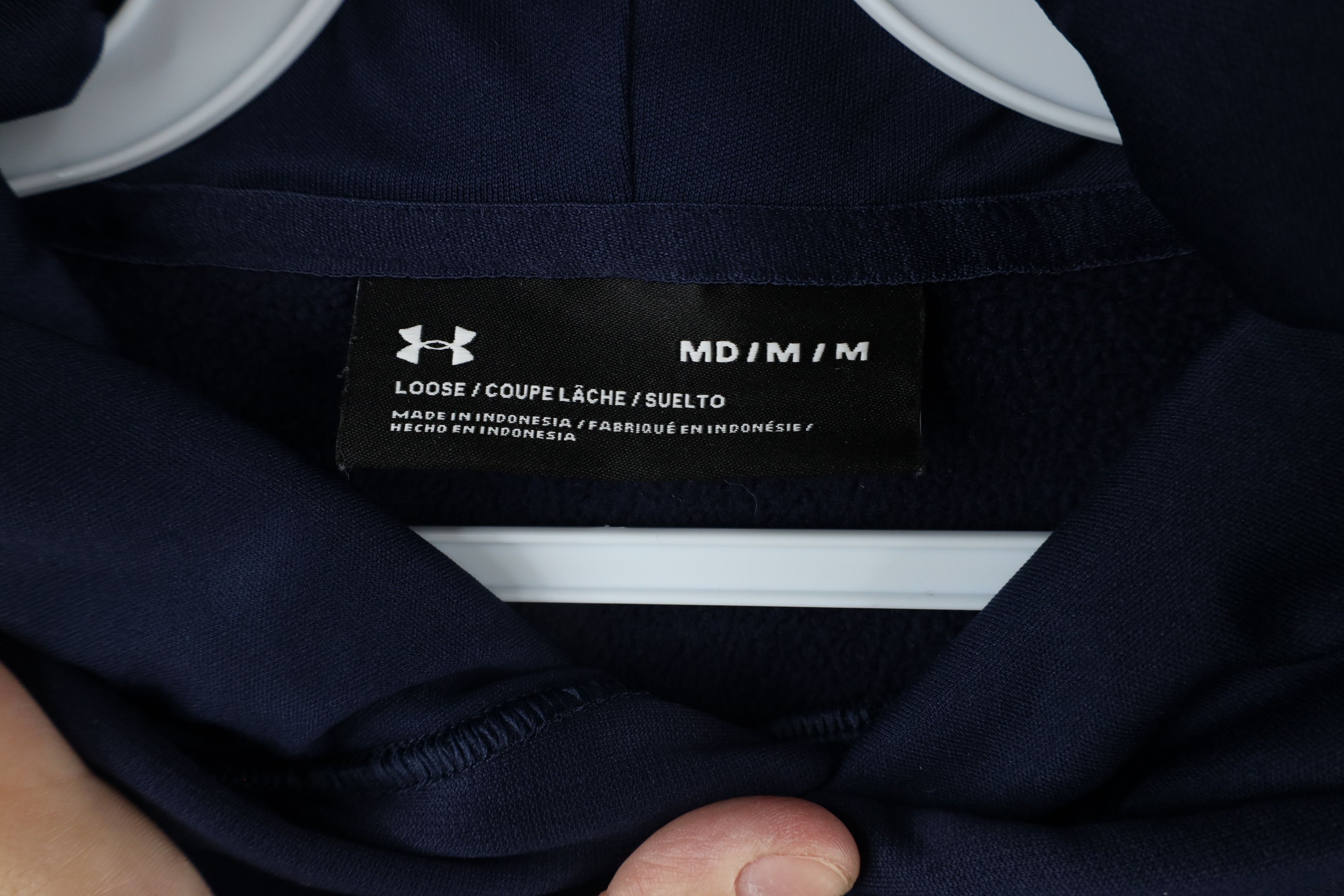 Under Armour × Vintage Under Armour Out Hillsdale College Hoodie Sweatshirt Blue Size US M / EU 48-50 / 2 - 4 Thumbnail