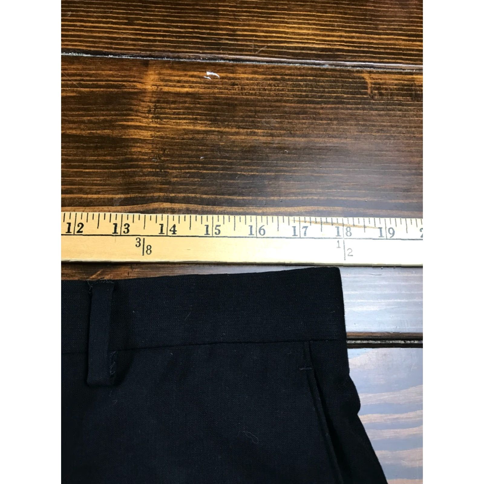 Vintage J. Ferrar Pants, Men's 36x29, Black, Modern Fit, Dress Pants, Regular Size US 36 / EU 52 - 3 Thumbnail
