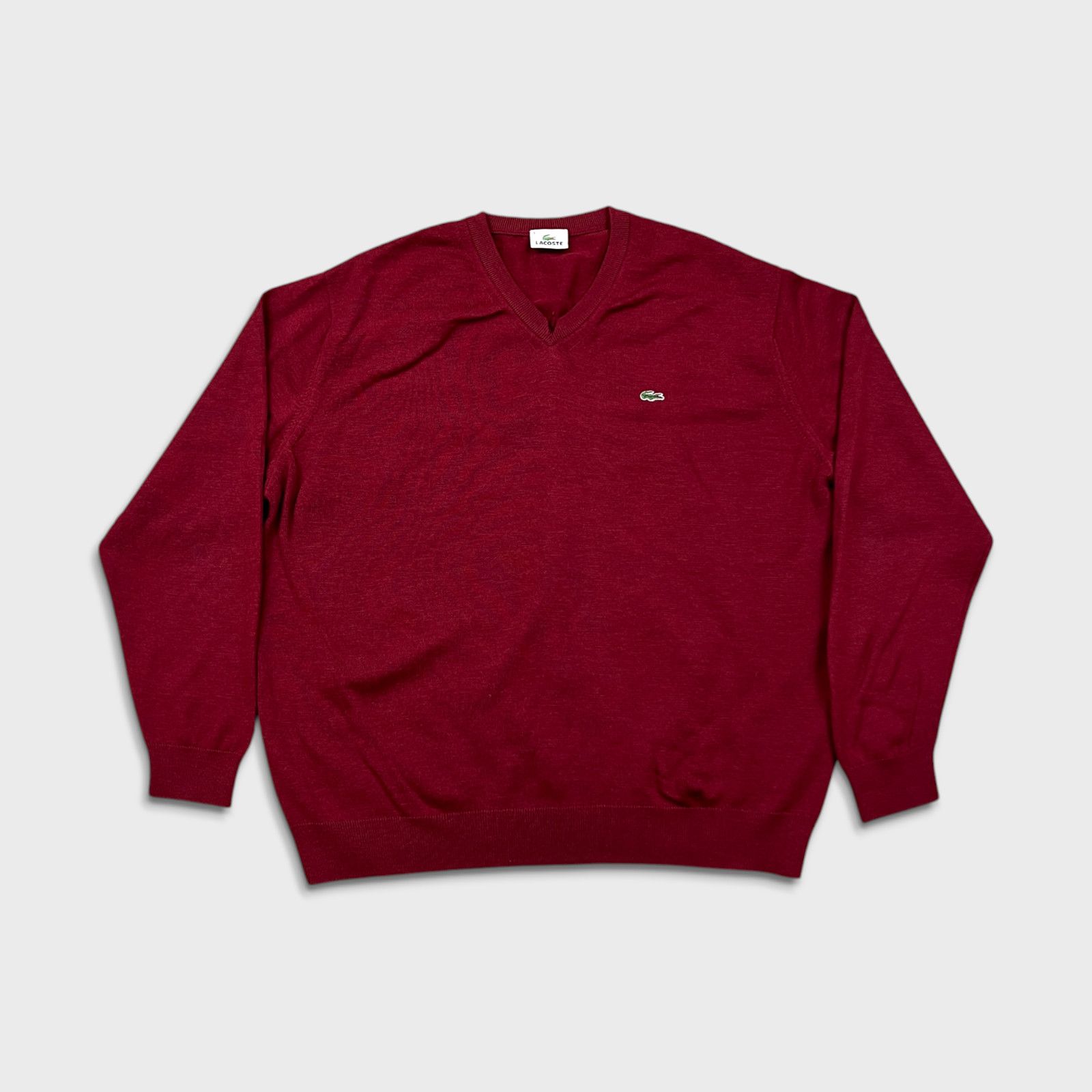 Lacoste × Vintage Vintage Lacoste Wool Blend Sweater Large 80s Pullover Size US L / EU 52-54 / 3 - 1 Thumbnail