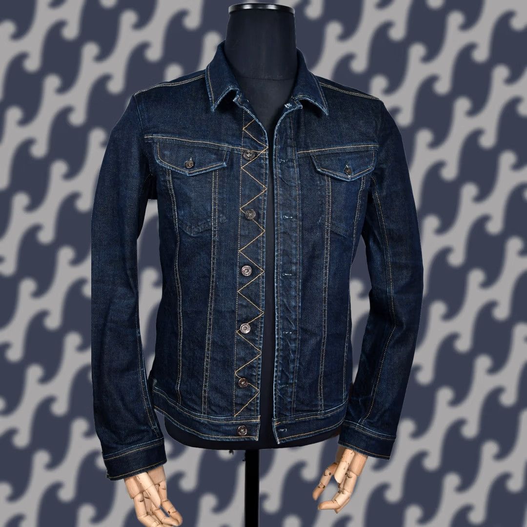 Diesel Diesel JYMPOS Denim Jacket Men L Blue Slim 99% Cotton 1% Elastane Button Closure Casual Jacket Size US L / EU 52-54 / 3 - 1 Thumbnail