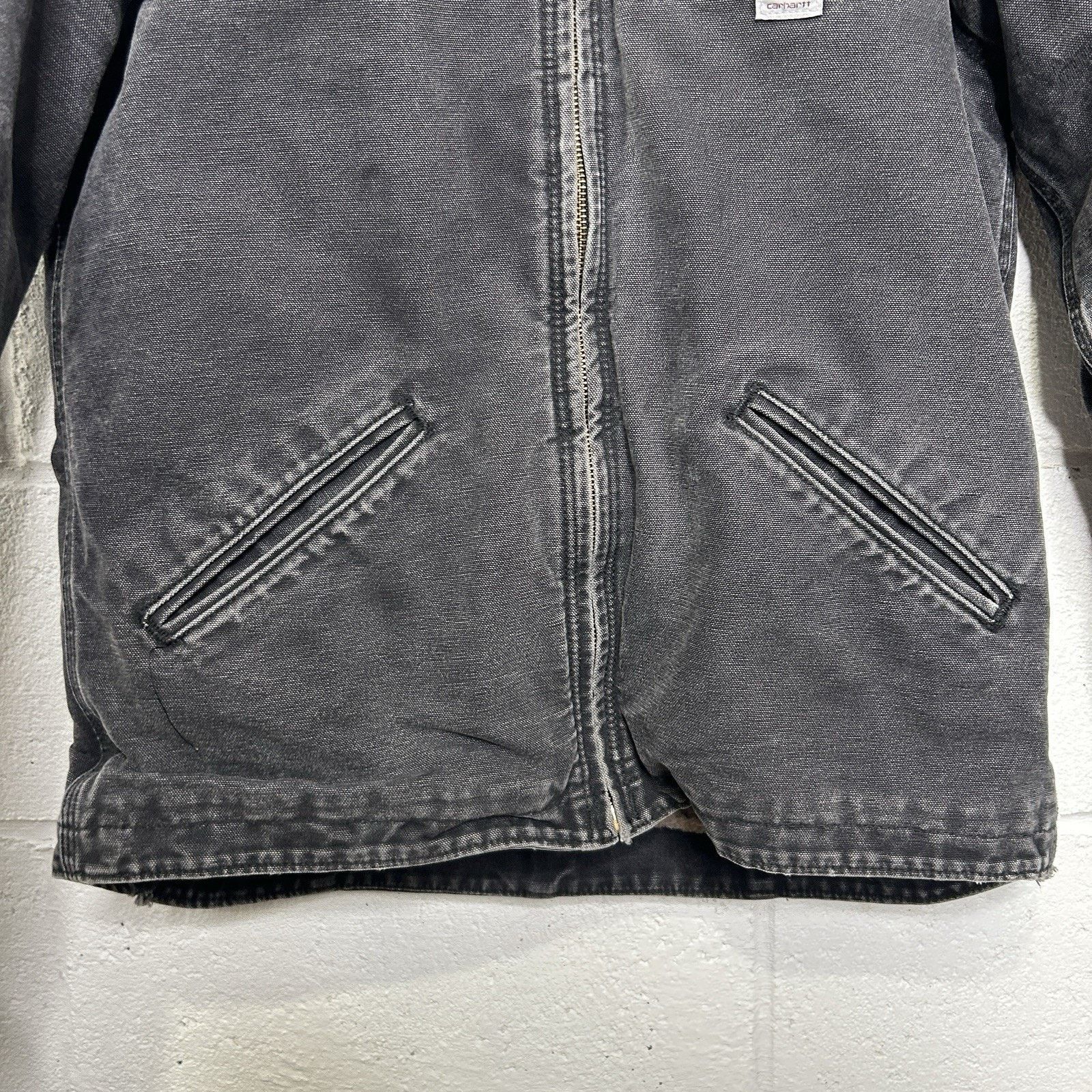 Carhartt Y2K Carhartt Sherpa-Lined Hooded Detroit Jacket “Black” Size S / US 4 / IT 40 - 4 Thumbnail