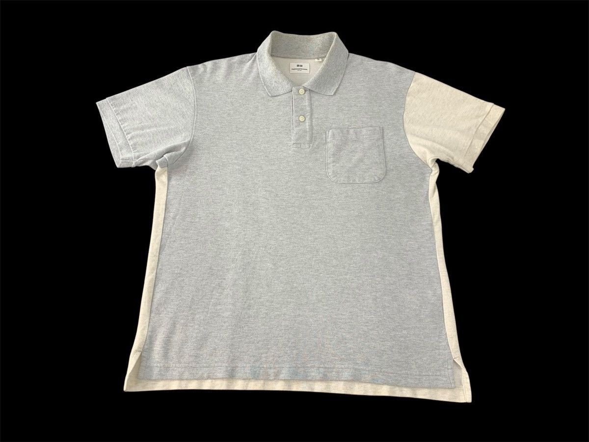 Engineered Garments Engineering Garment 2 Tone Plain Single Pocket Polo Tee Size US L / EU 52-54 / 3 - 1 Thumbnail