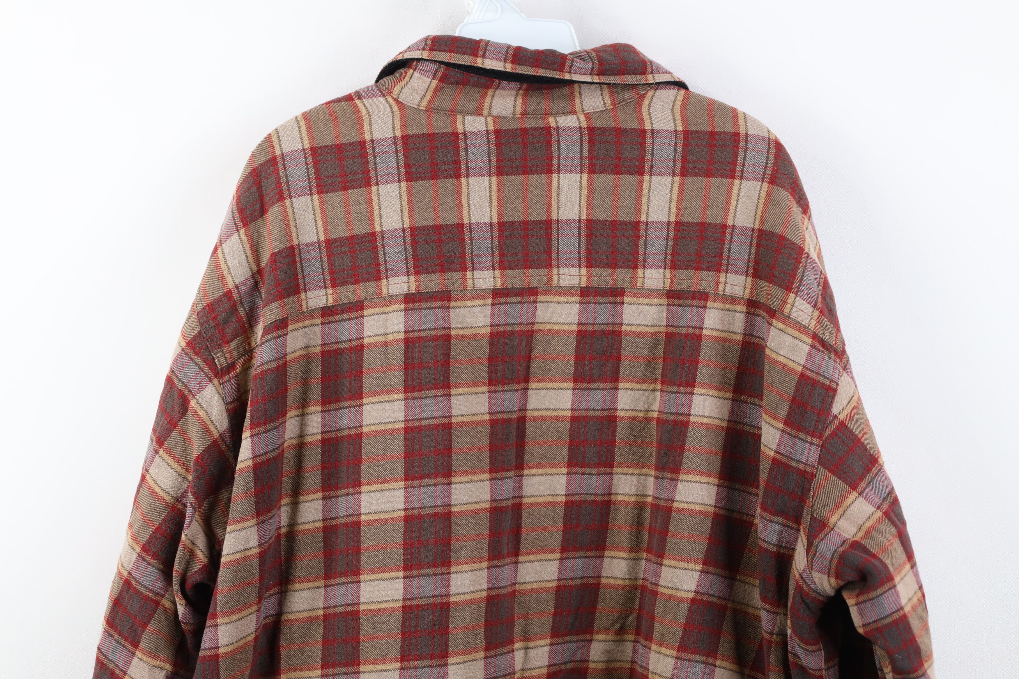 Vintage Vintage Y2K Streetwear Lined Flannel Button Shirt Jacket Size US XL / EU 56 / 4 - 15 Thumbnail