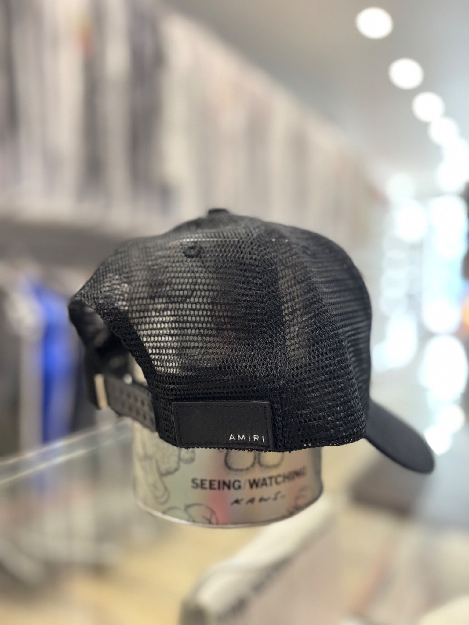 Amiri Amiri Reverse Playboy Trucker Hat Black Size ONE SIZE - 3 Thumbnail