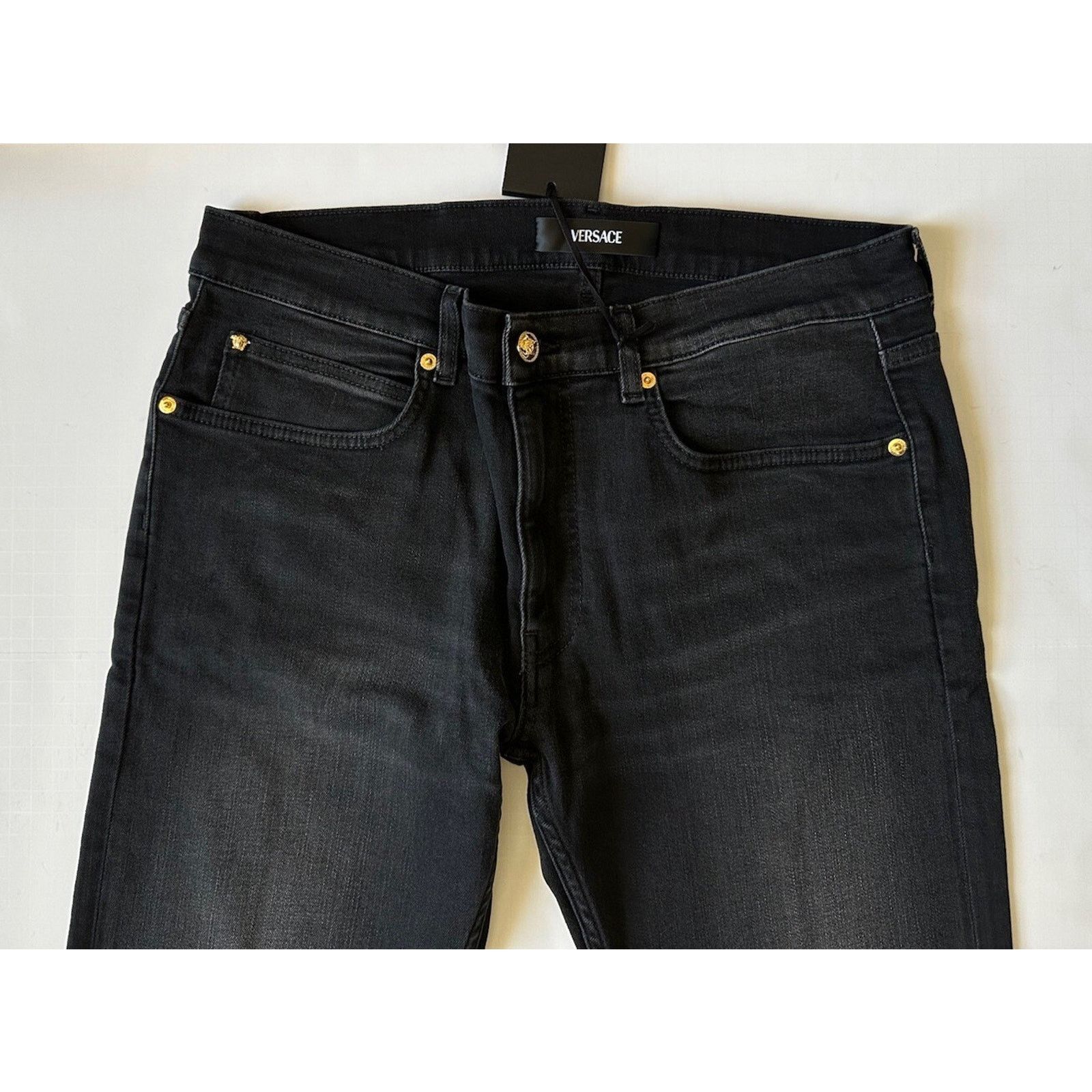 Versace Versace Men’s Black Stretch Stone Washed Jeans 32 US 1011835 Size US 32 / EU 48 - 5 Thumbnail