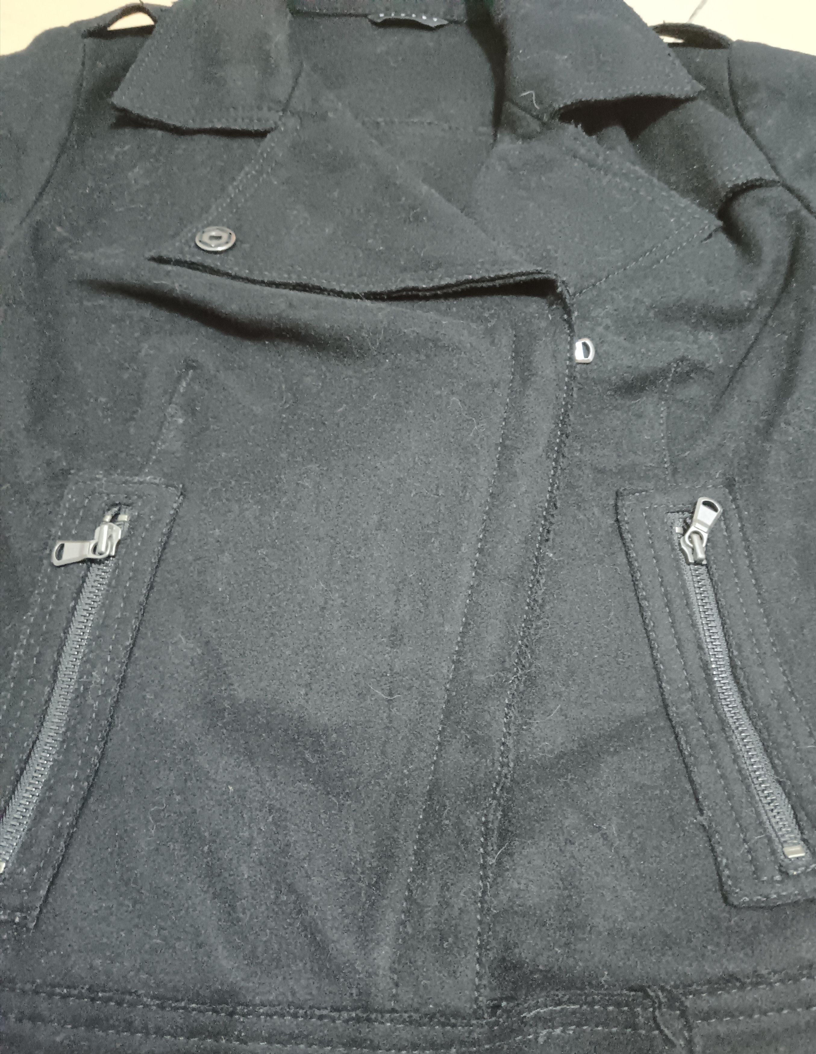 Japanese Brand SISLEY FLEECE ASYMMETRICAL FLEECE JACKET Size M / US 6-8 / IT 42-44 - 2 Thumbnail