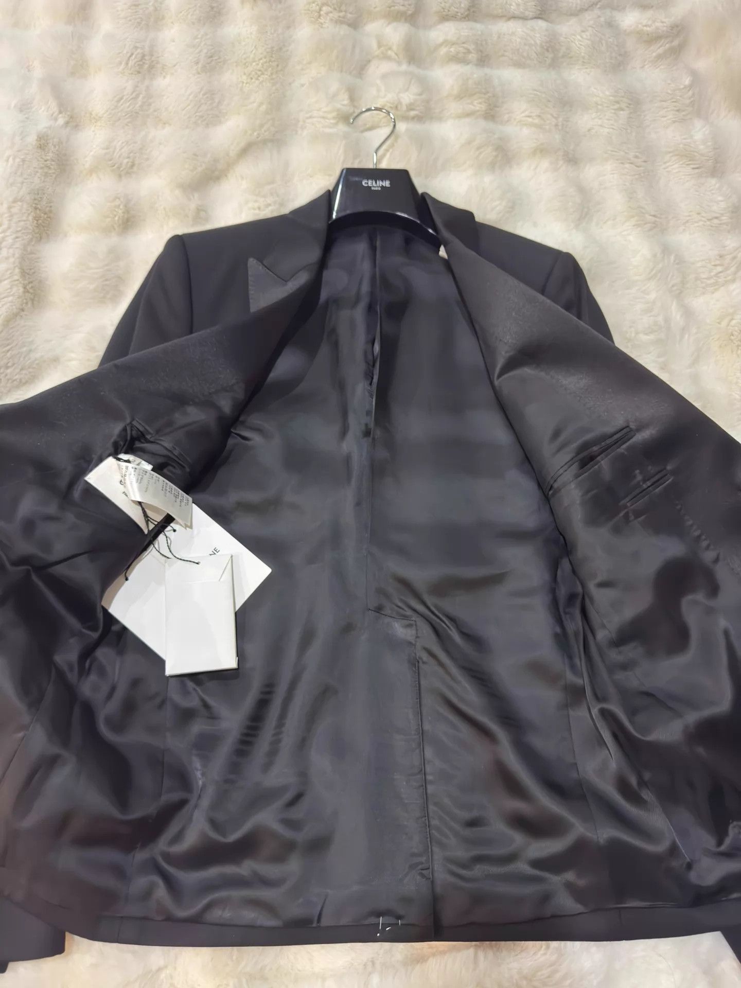 Celine Celine 23ss Men's 1-Button Smoking Jacket 52 Size 52R - 7 Thumbnail
