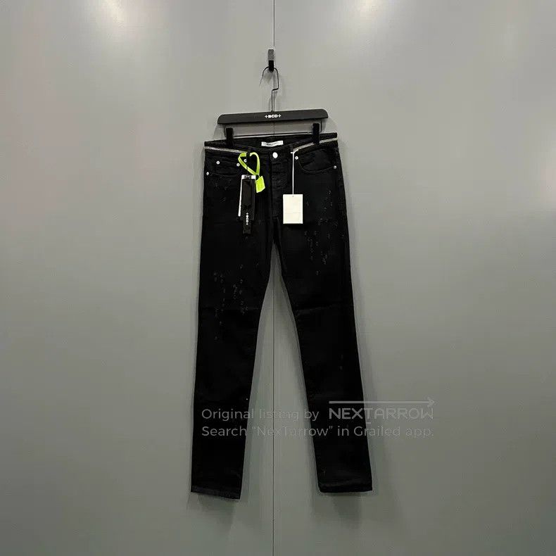 Givenchy Givenchy Zipper Ripped Denim Pants Size US 31 - 1 Thumbnail