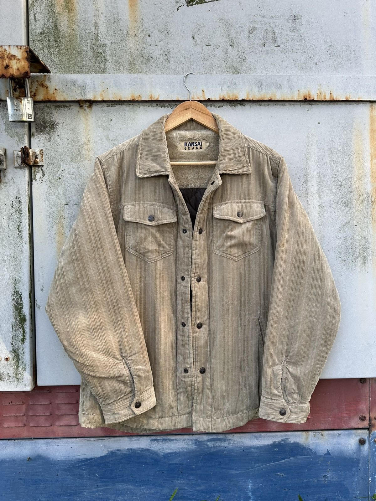 Kansai Yamamoto 👹Kansai Yamamoto Brown Corduroy Fleece Lined Jacket Size US L / EU 52-54 / 3 - 2 Thumbnail