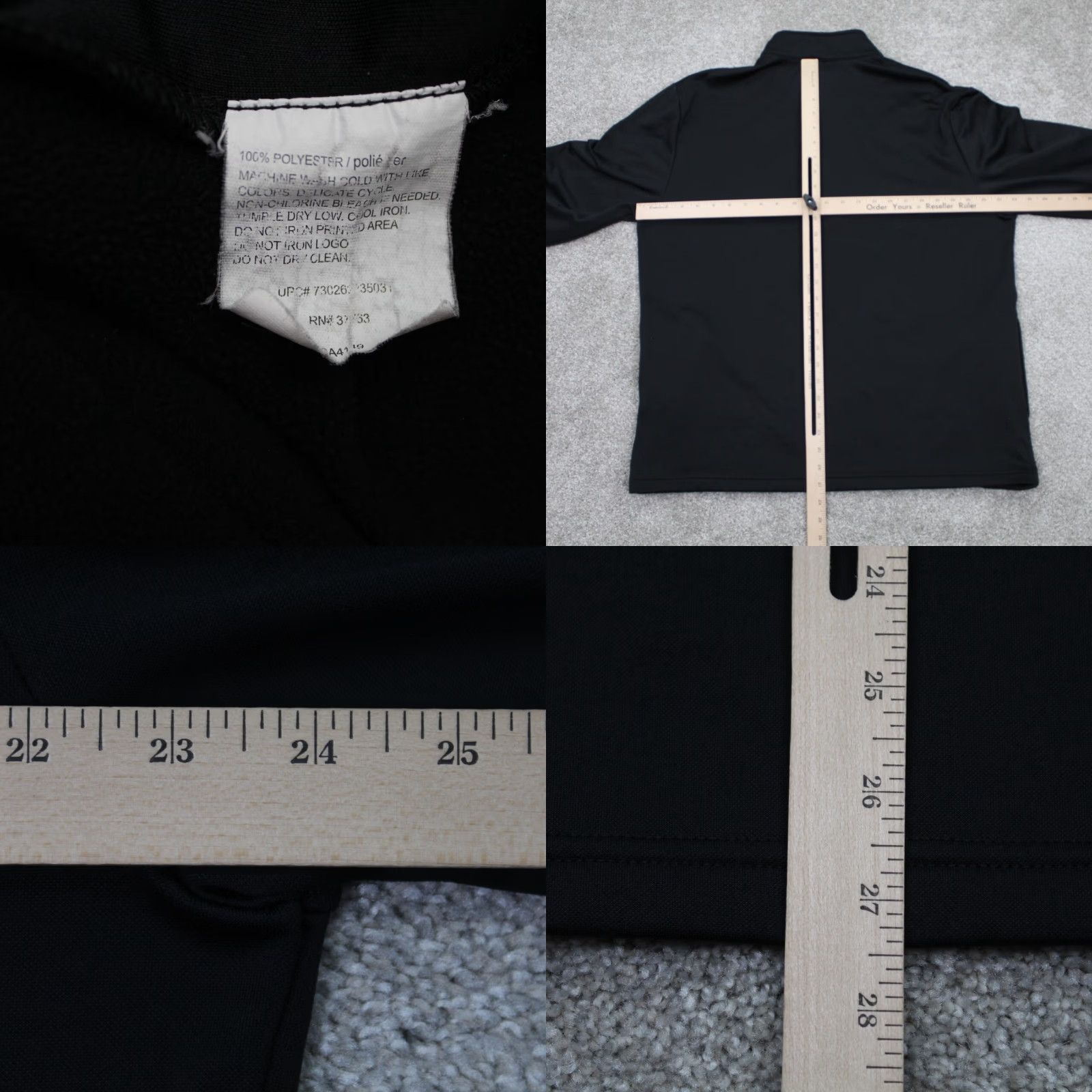 Callaway Callaway Sweatshirt Mens XL Black 1/4 Zip Long Sleeve Pullover 100% Polyester Size US XL / EU 56 / 4 - 8 Thumbnail