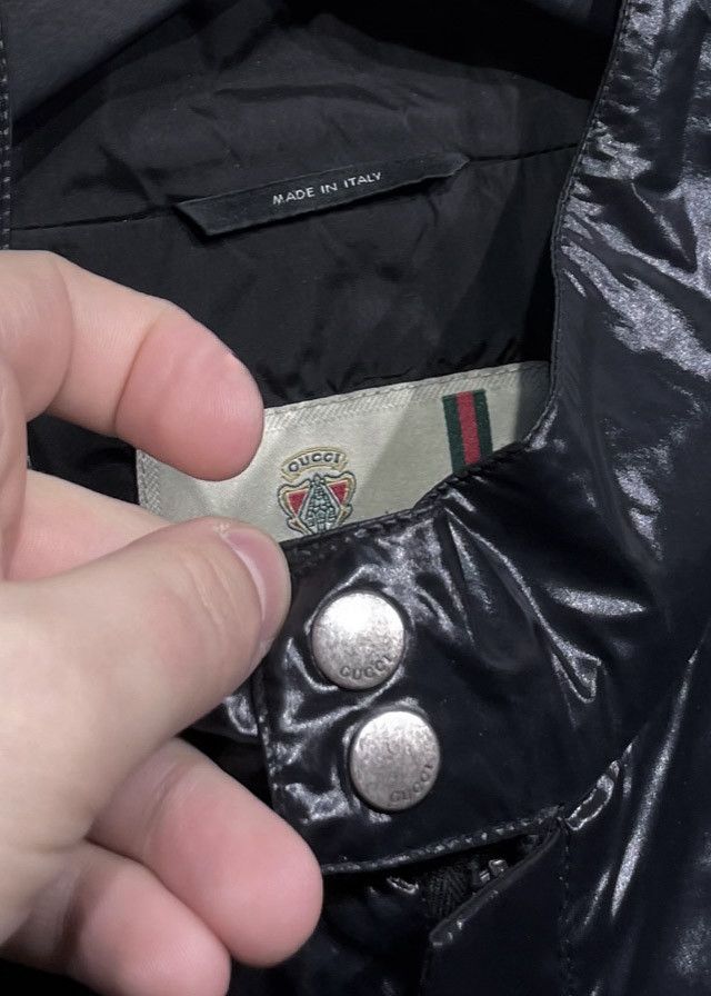 Gucci Gucci Black Shiny Nylon Bomber Jacket Size US M / EU 48-50 / 2 - 3 Thumbnail