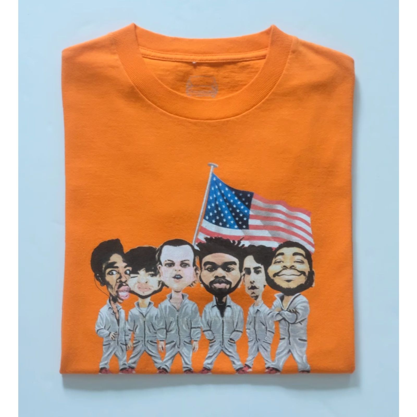 Brockhampton BROCKHAMPTON MUSIC CONCERT TOUR RAP TEE VTG Y2K ALL AMERICAN BOY BAND T SHIRT Md Mens M Orange Cotton Knit Logo Short Sleeve Crew Neck Shirt Size US M / EU 48-50 / 2 - 5 Thumbnail