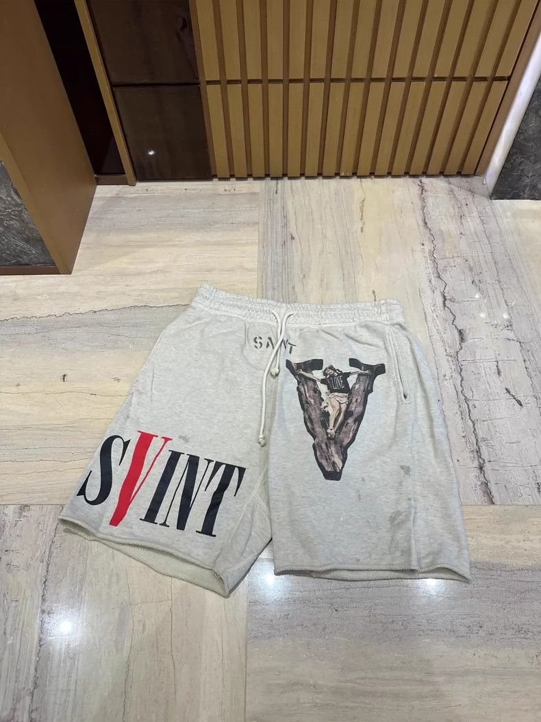 Saint Michael Saint Michael size s Do old damage splash-ink shorts 2502- Size US 28 / EU 44 - 1 Thumbnail