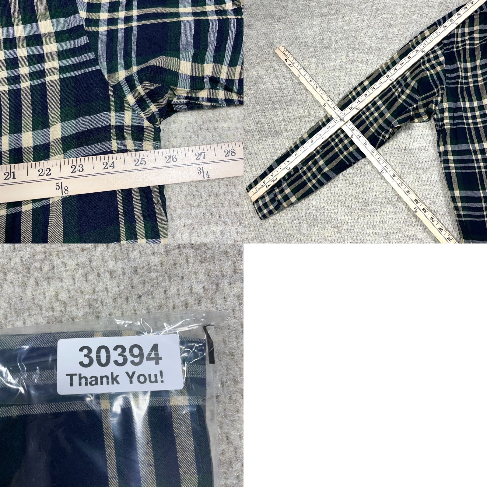 Ralph Lauren Ralph Lauren Button-Up Shirt Men L Blue Plaid Flannel Slim Crest VTG Size US L / EU 52-54 / 3 - 8 Thumbnail