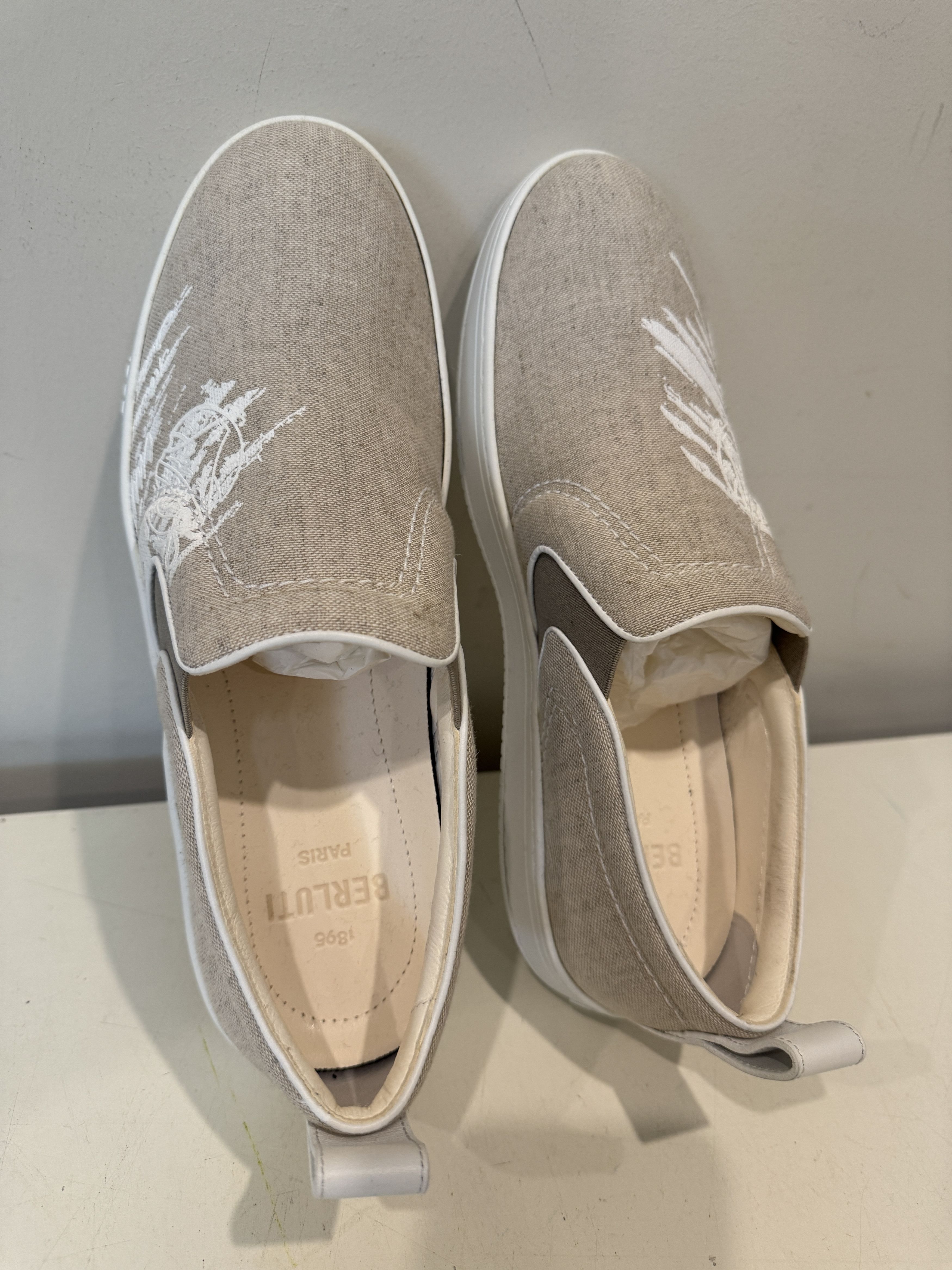 Berluti Berluti - Playtime Cotton Beige Low Top Sneakers Size US 9 / EU 42 - 8 Thumbnail