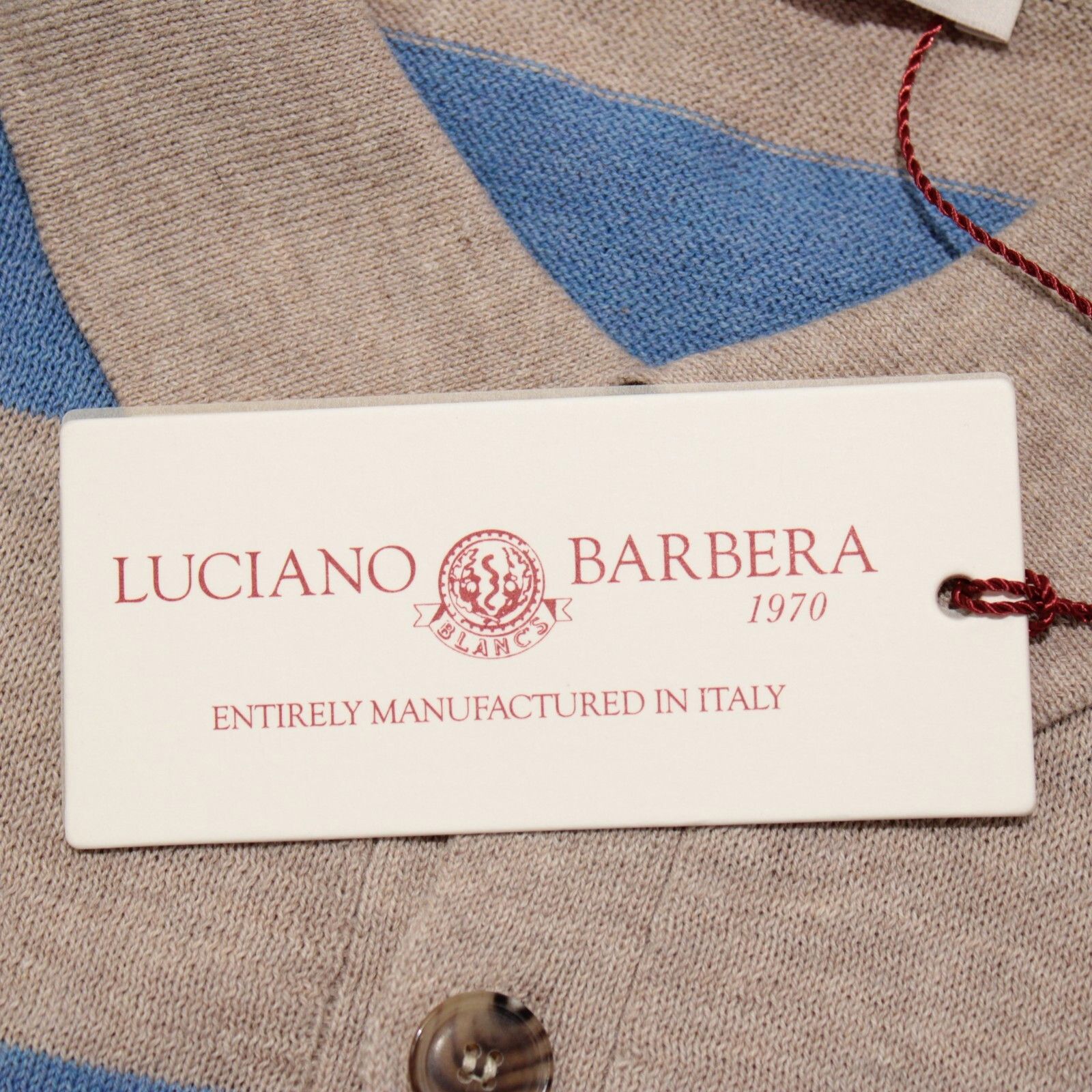 Luciano Barbera Luciano Barbera Sweater Size US M in Blue Size US M / EU 48-50 / 2 - 2 Thumbnail