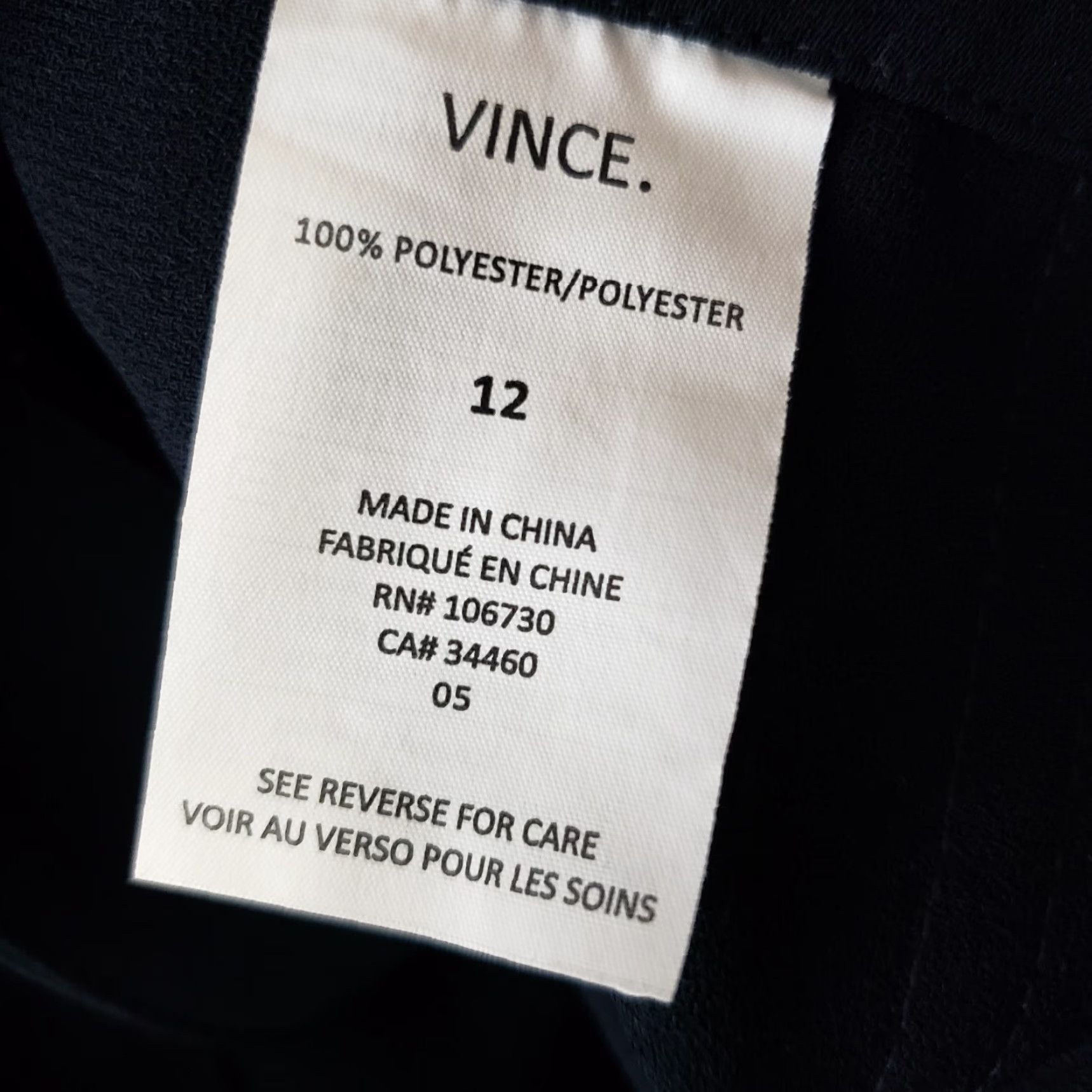Vince Vince Womens Patchwork Cargo Pants Sz 12 Blue Zip Pockets Tapered Leg Size 34" / US 12 / IT 48 - 7 Thumbnail