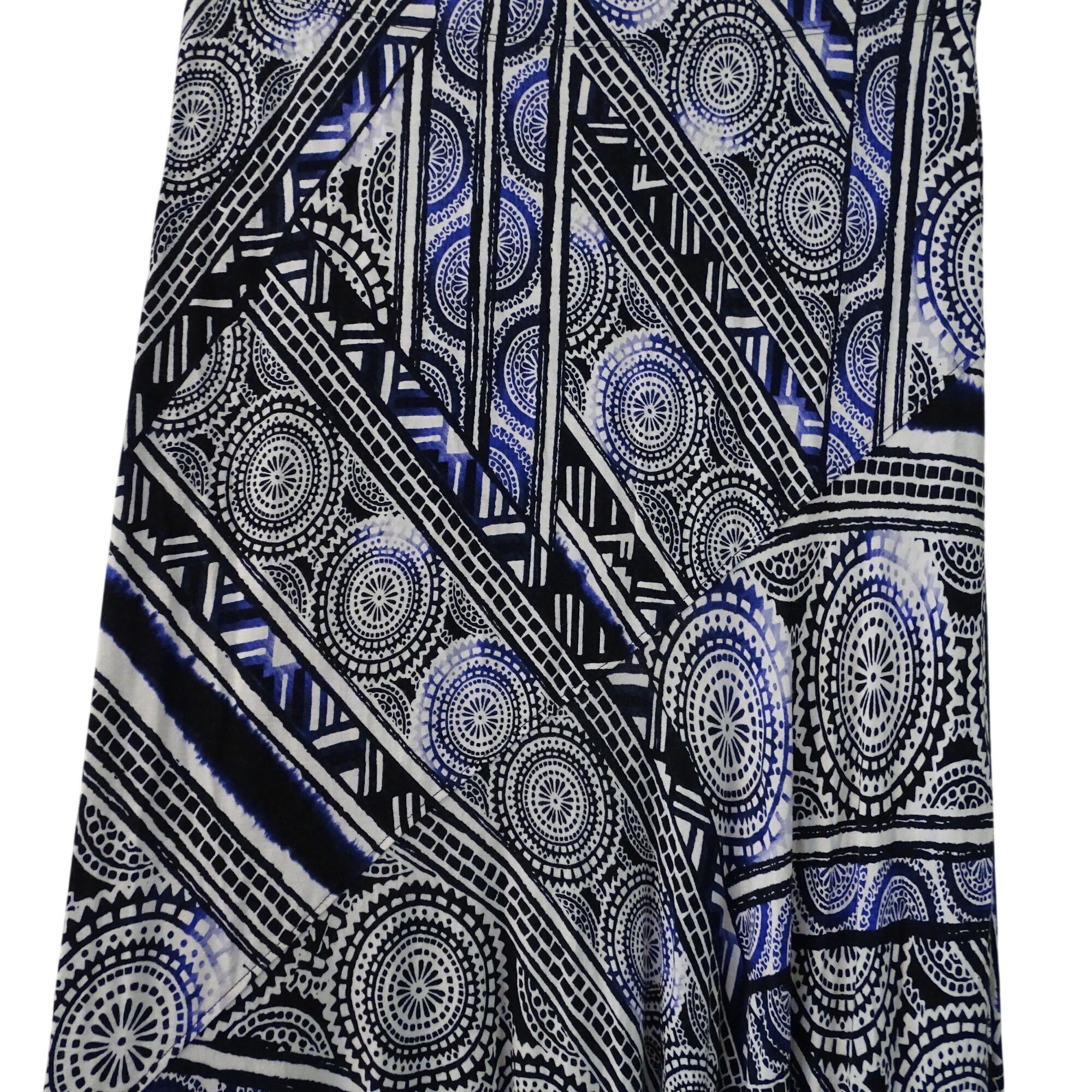 Chicos Chicos Geometric Print A-line Maxi Skirt Black White Size M Size 30" / US 8 / IT 44 - 2 Thumbnail