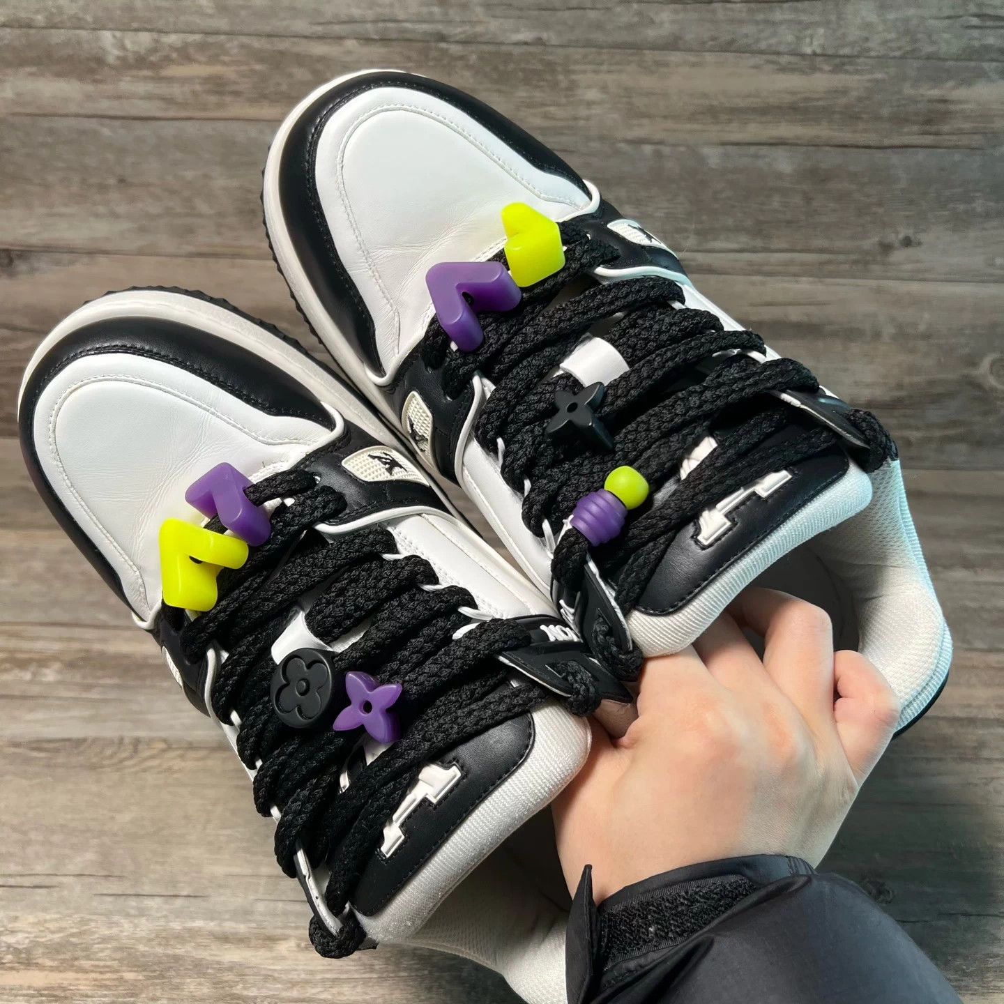 Louis Vuitton LV Trainer Maxi Black White UK9/43 like new Size US 9 / EU 42 - 5 Thumbnail