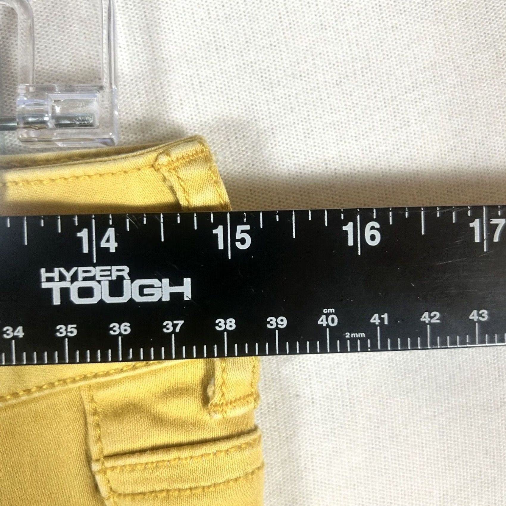 Vintage Maurices Skinny Pants Womens Size S Yellow Stretch Cotton Blend Pockets Size 38" / US 16 / IT 52 - 5 Thumbnail