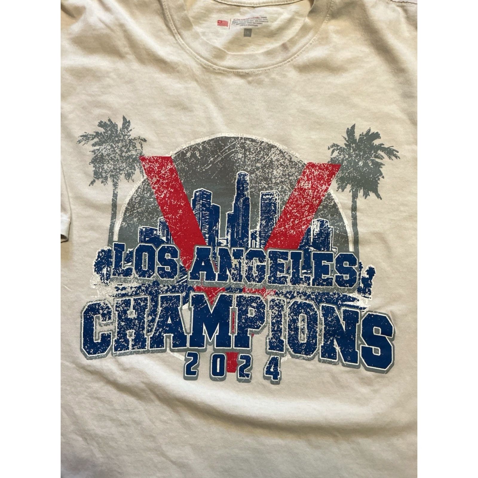 Champion VINTAGE The Marathon Clothing TMC Los Angeles Champions 2024 Victory Nipsey T-Shirt 3XL White Shirt Mens Size US XXL / EU 58 / 5 - 7 Thumbnail