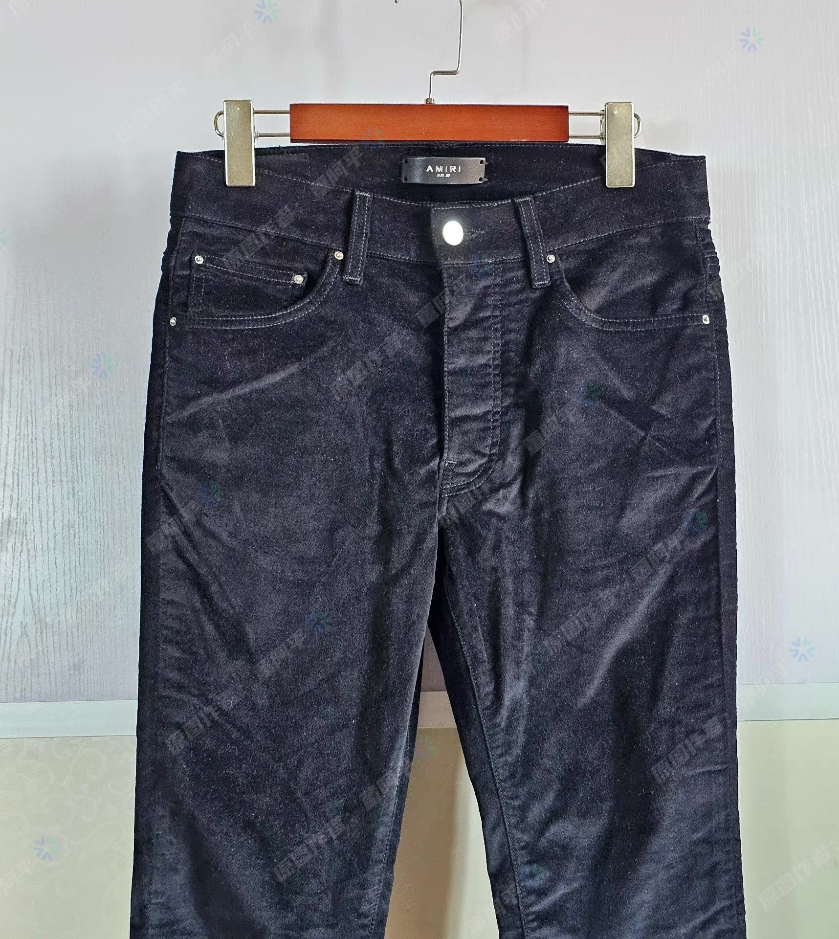 Amiri AMIRI black velvet pants, Q4 Size US 34 / EU 50 - 2 Thumbnail