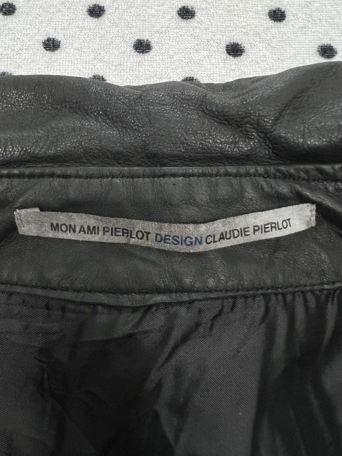 Genuine Leather Mon Ami Pierlot Design Claudie Pierlot Leather Jacket Size XS / US 0-2 / IT 36-38 - 8 Thumbnail