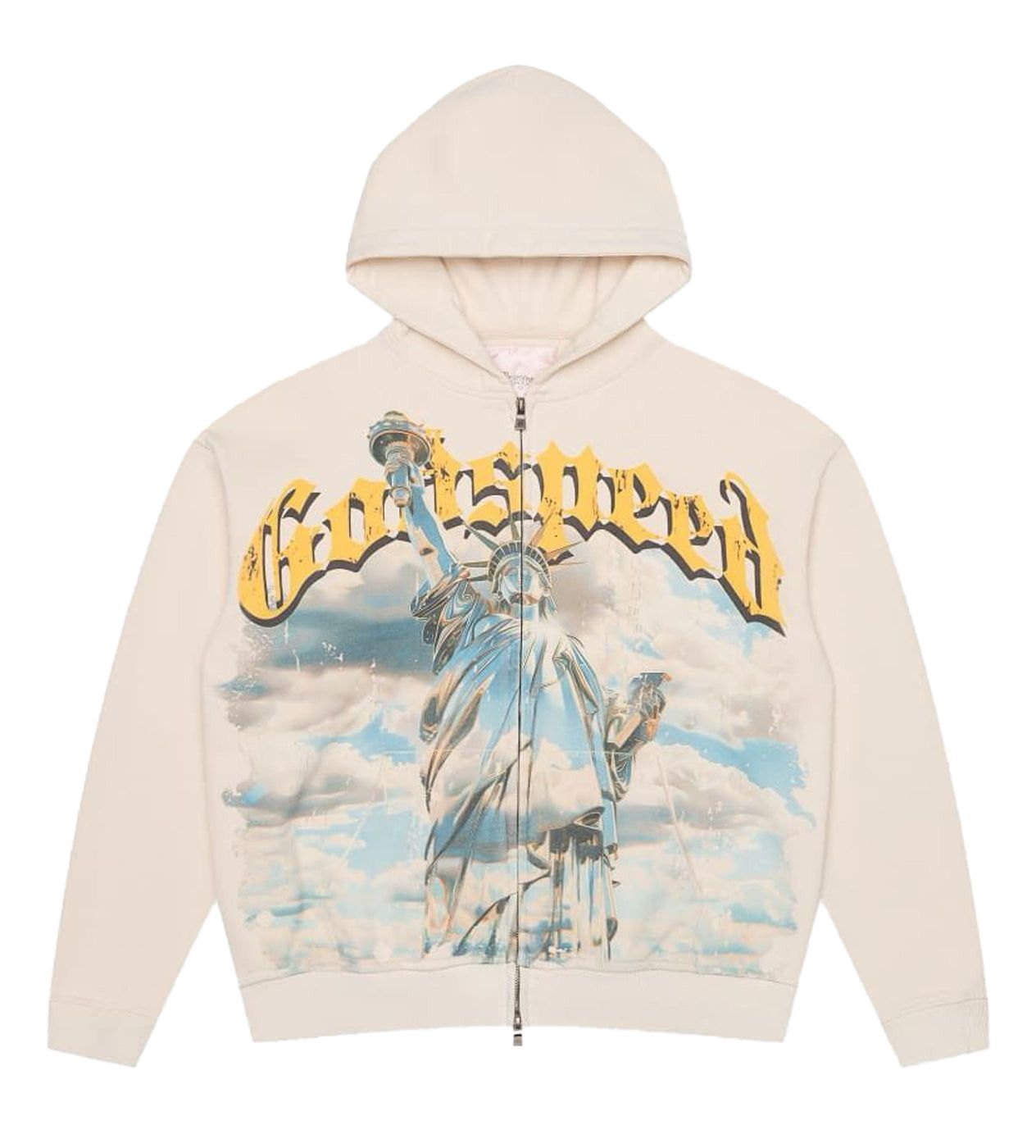 Godspeed Chrome Liberty Zip Up Hoodie Bone Size US XXL / EU 58 / 5 - 1 Thumbnail