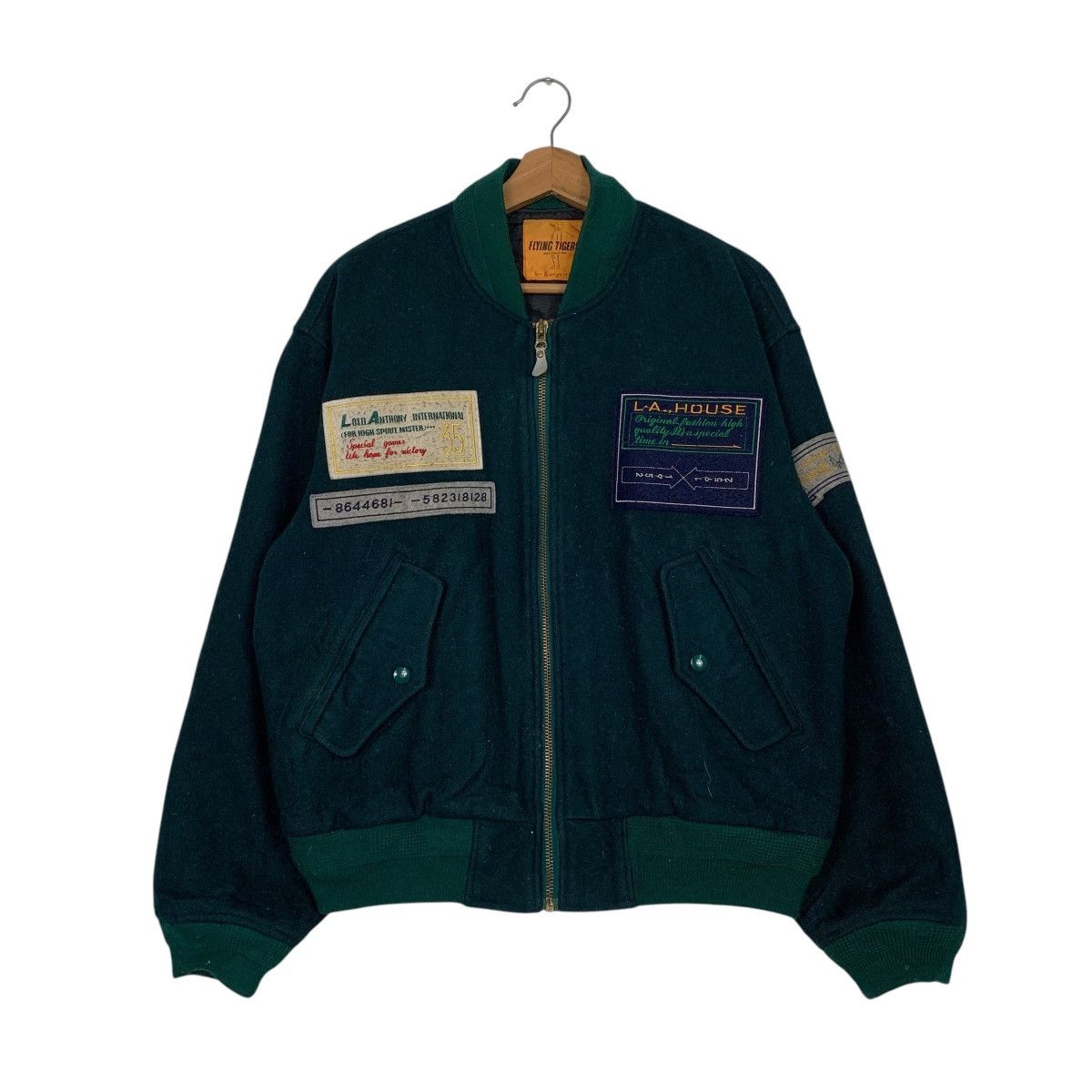 Japanese Brand Flying Tigers L.A. House Wool Bomber Size US L / EU 52-54 / 3 - 1 Thumbnail