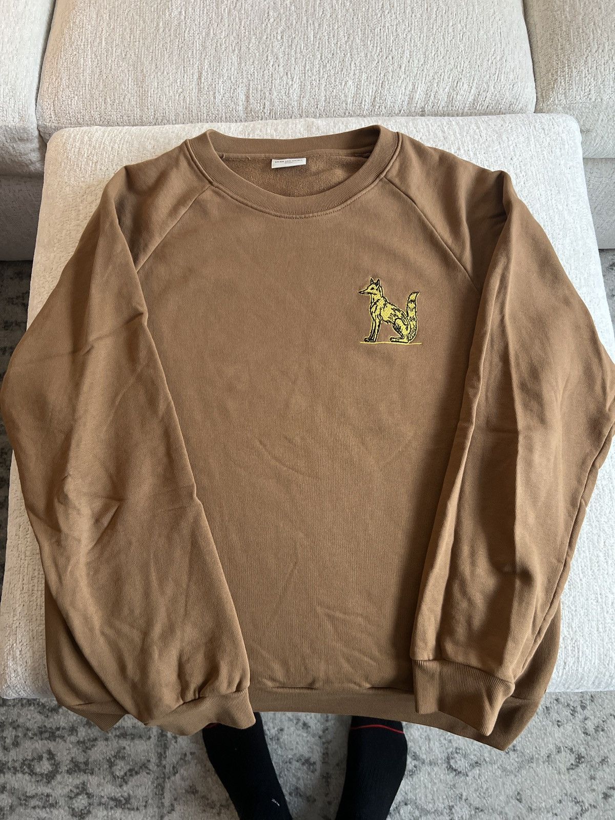 image of Dries Van Noten Fox Sweater in Brown, Men's (Size Large)
