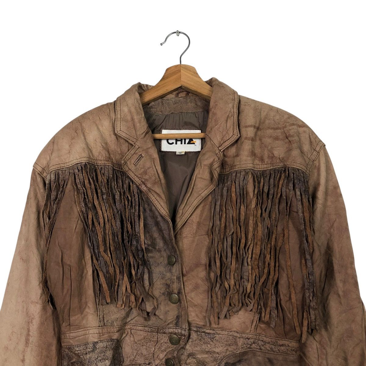 Japanese Brand 🔥VINTAGE CROPPED LEATHER JACKET RIOT RIOT DESIGN CHIA Size US M / EU 48-50 / 2 - 3 Thumbnail