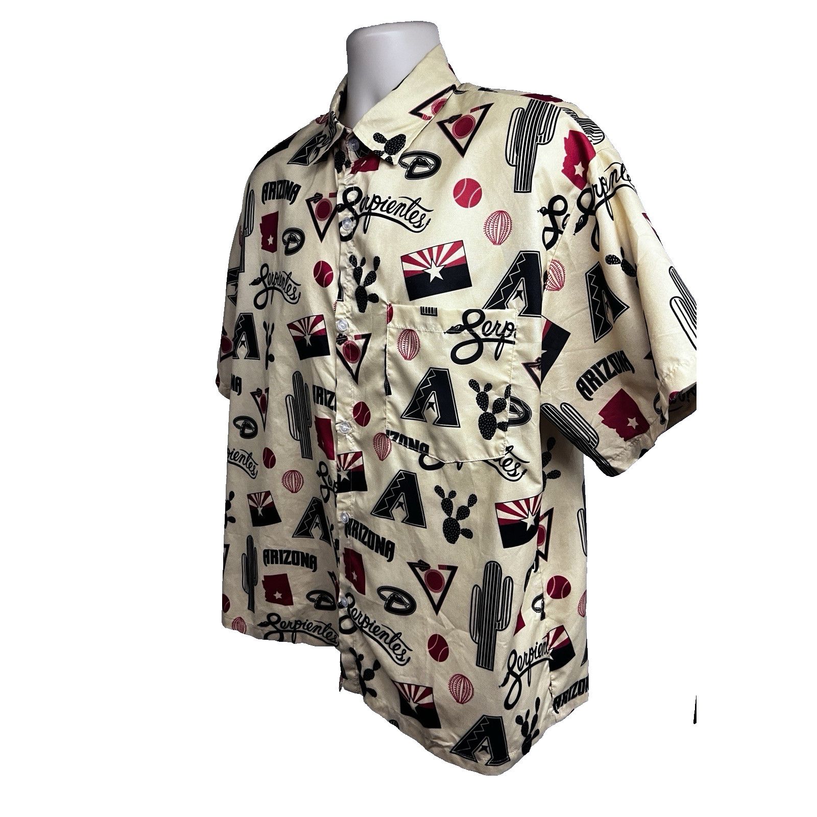 Other Arizona Diamondbacks MLB Baseball Hawaiian Button Up Shirt L Size US L / EU 52-54 / 3 - 3 Thumbnail