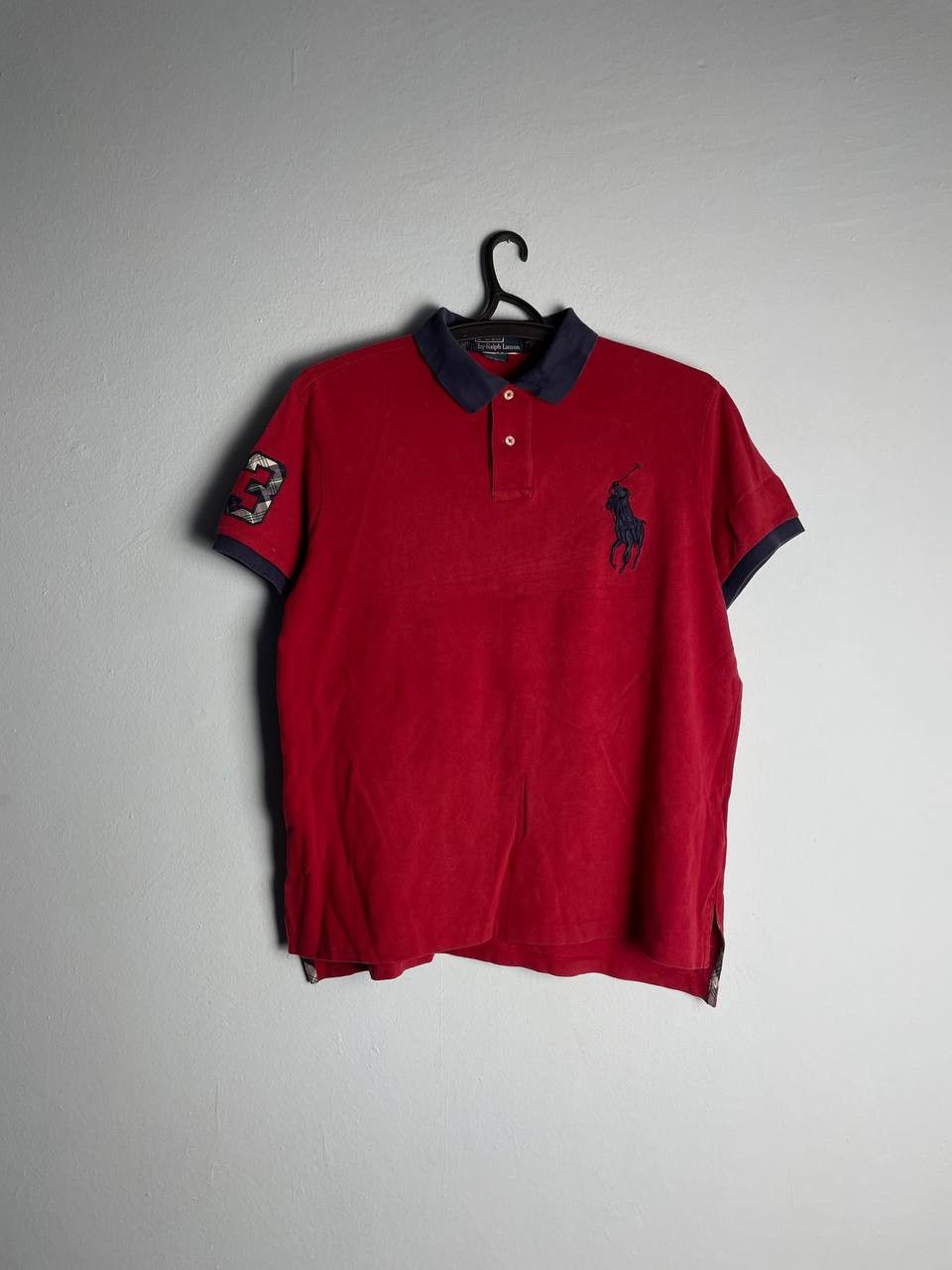 Polo Ralph Lauren × Vintage Polo Ralph Lauren Big Pony Mercer 3 Polo Team T-shirt Size US L / EU 52-54 / 3 - 1 Thumbnail