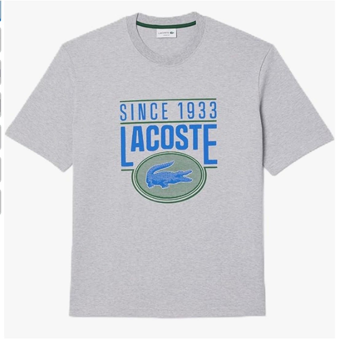 Lacoste Lacoste Men's Loose Fit Front Large Croc Graphic T-Shirt S Size US S / EU 44-46 / 1 - 1 Thumbnail