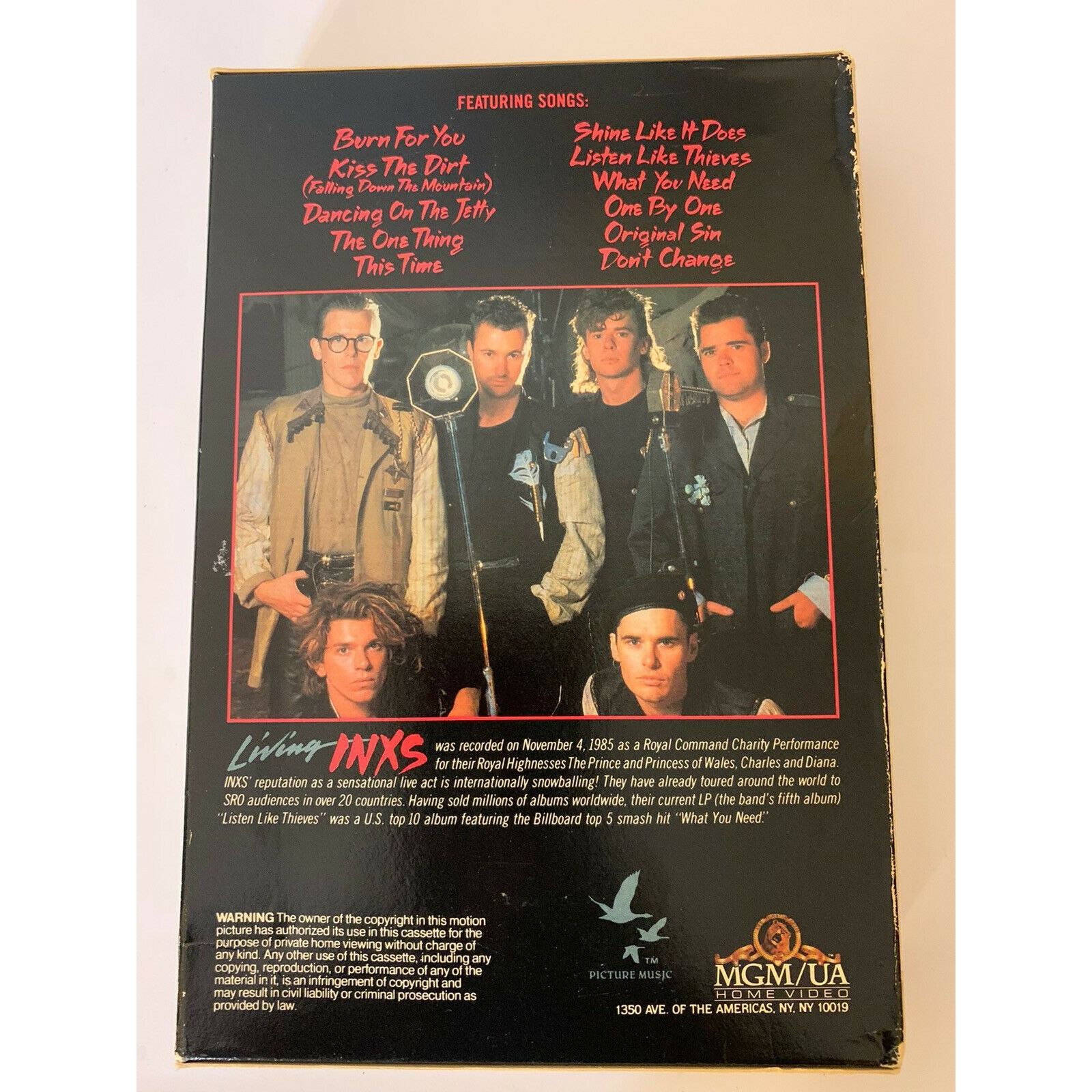 Other Inxs Living Inxs Live Performance Beta Betamax Video Tape No Size ONE SIZE - 9 Thumbnail