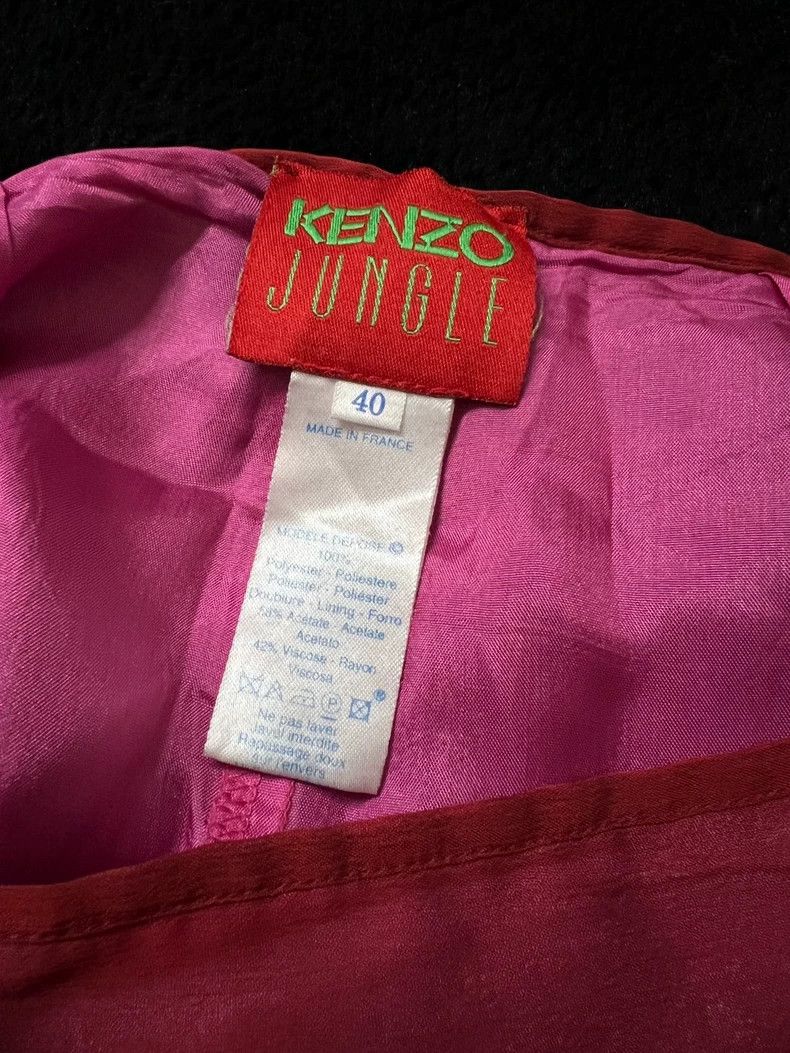 Kenzo KENZO A piece of gauze embroidered flowers with a glossy s Size 26" / US 2 / IT 38 - 6 Thumbnail