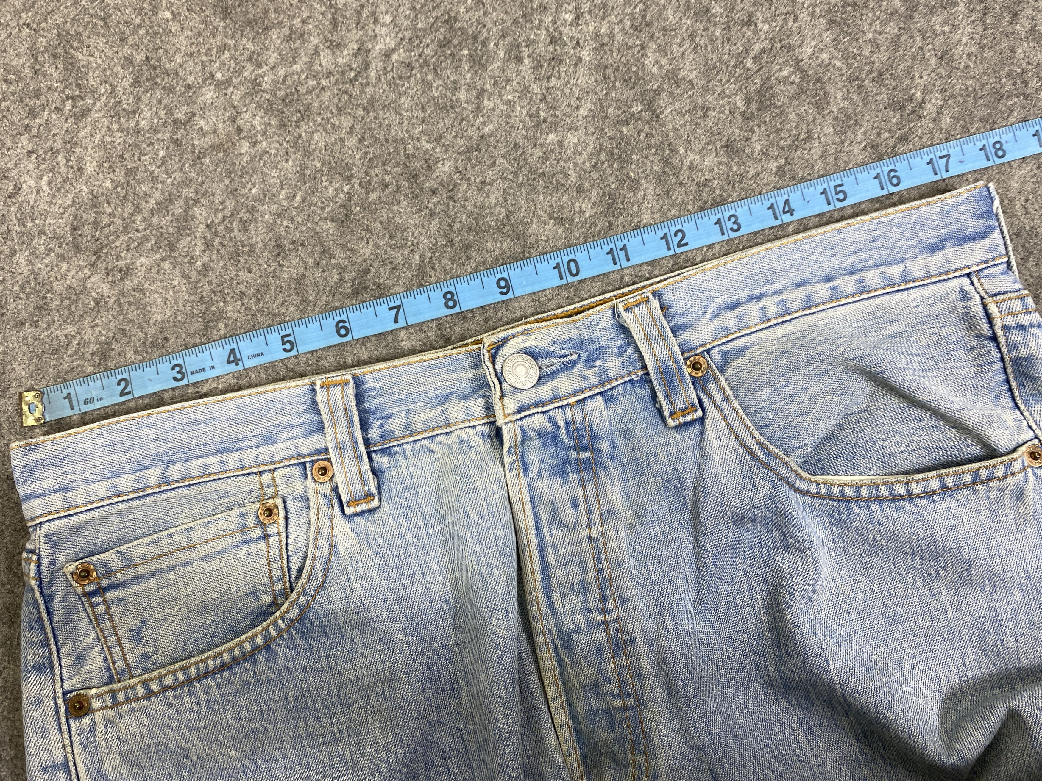 Levi's Light Blue Wash Vintage Levis 501 Denim Jeans 35x27 - JN3160 Size US 35 - 5 Thumbnail