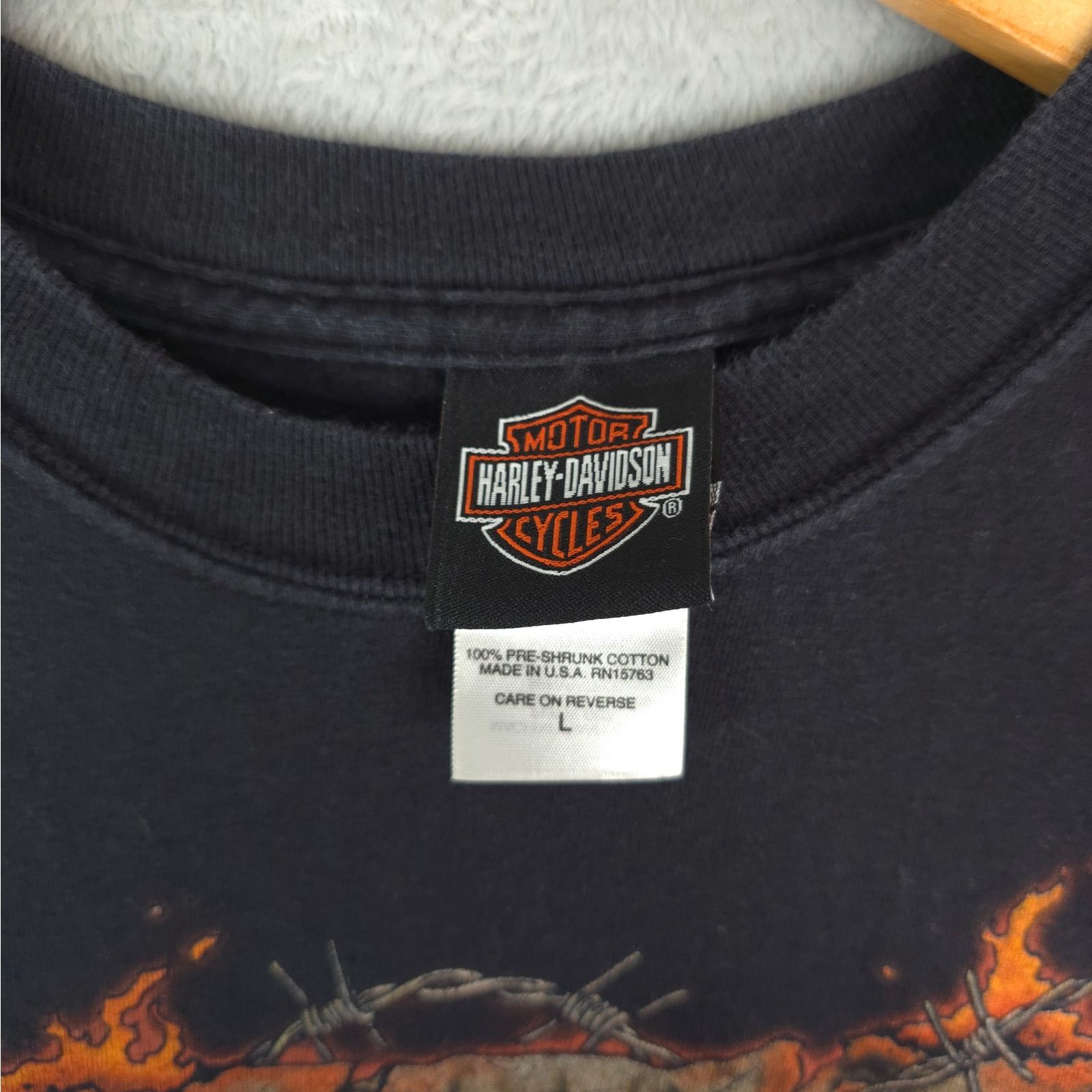 Harley Davidson Harley Davidson T-Shirt Mens L Cotton Orange Virginia USA Size US L / EU 52-54 / 3 - 5 Thumbnail