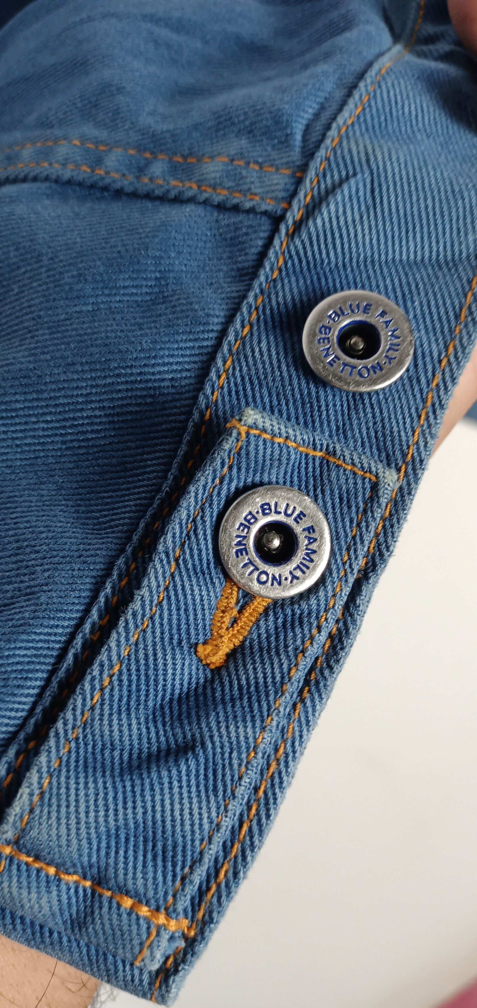 Benetton × Vintage Blue Family by Benetton Denim Jacket Size US M / EU 48-50 / 2 - 6 Thumbnail