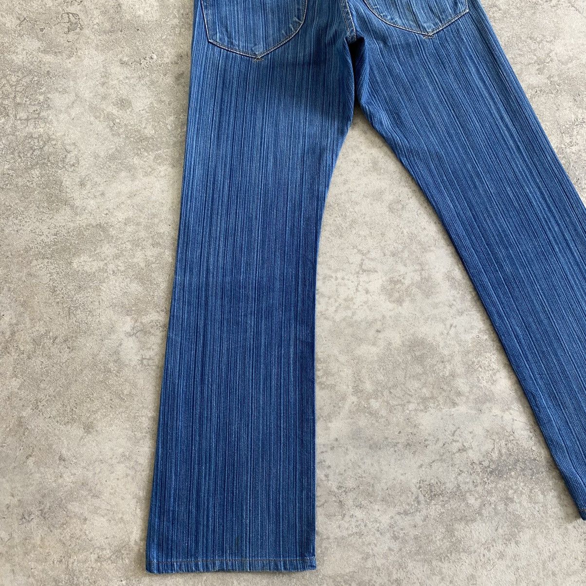Japanese Brand Blue Way Japan Twill Striped Flared Denim Jeans Size US 28 / EU 44 - 16 Thumbnail