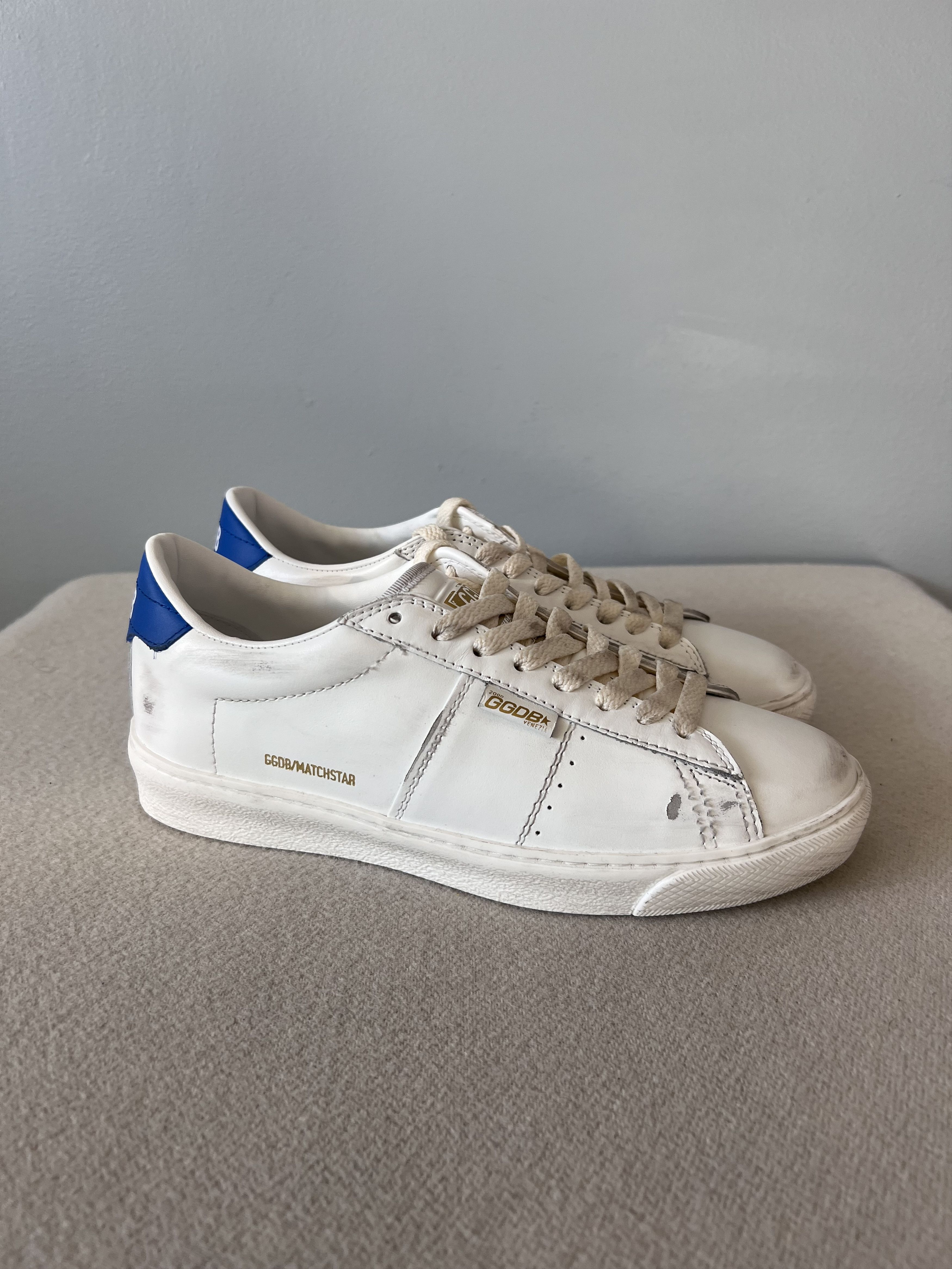 Golden Goose Golden Goose Matchstar Sneaker in White Leather Size US 9 / IT 39 - 1 Thumbnail